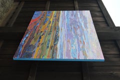 Campos y cielos ondulantes, Pintura al óleo