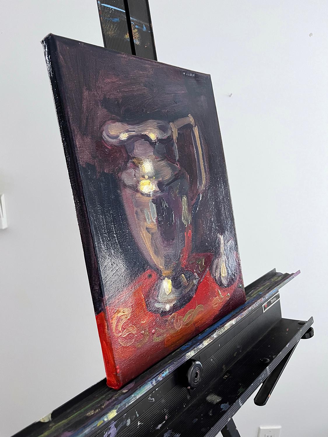 Plata y carmesí, Pintura al óleo - Art Impresionista de Tara Zalewsky-Nease