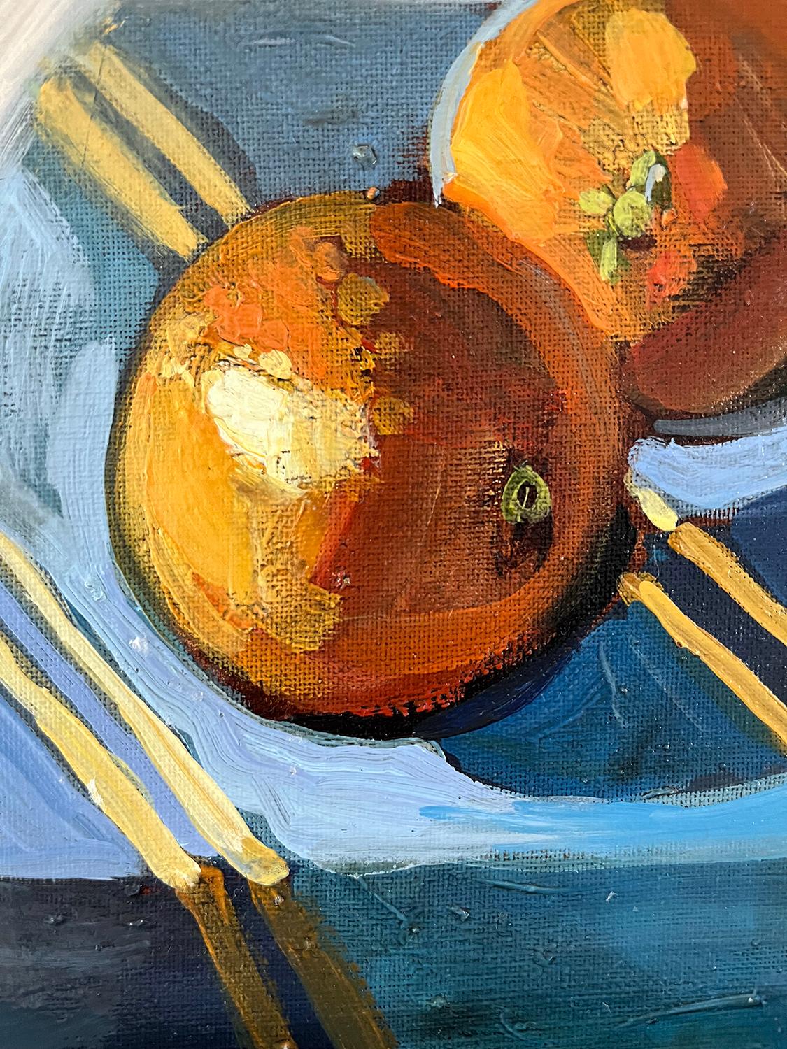 Tablero de mandarina, Pintura al óleo - Still-Life Painting Negro de Tara Zalewsky-Nease
