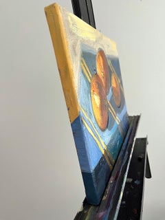 Tangerine Table Top, Oil Painting