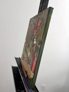 Momento festivo, Pintura al óleo