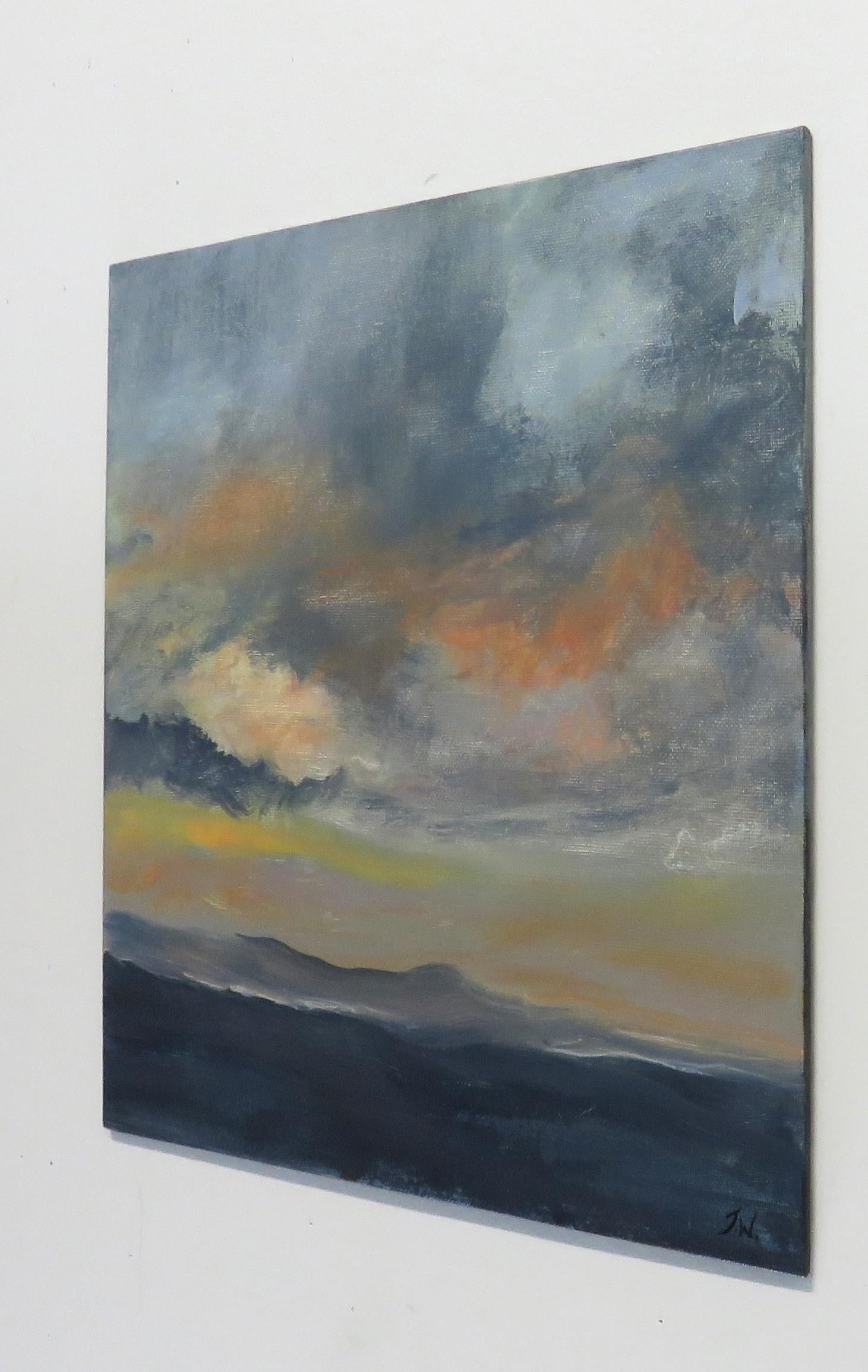 Tramonto sull'isola, dipinto originale - Art Impressionismo di Jenn Williamson
