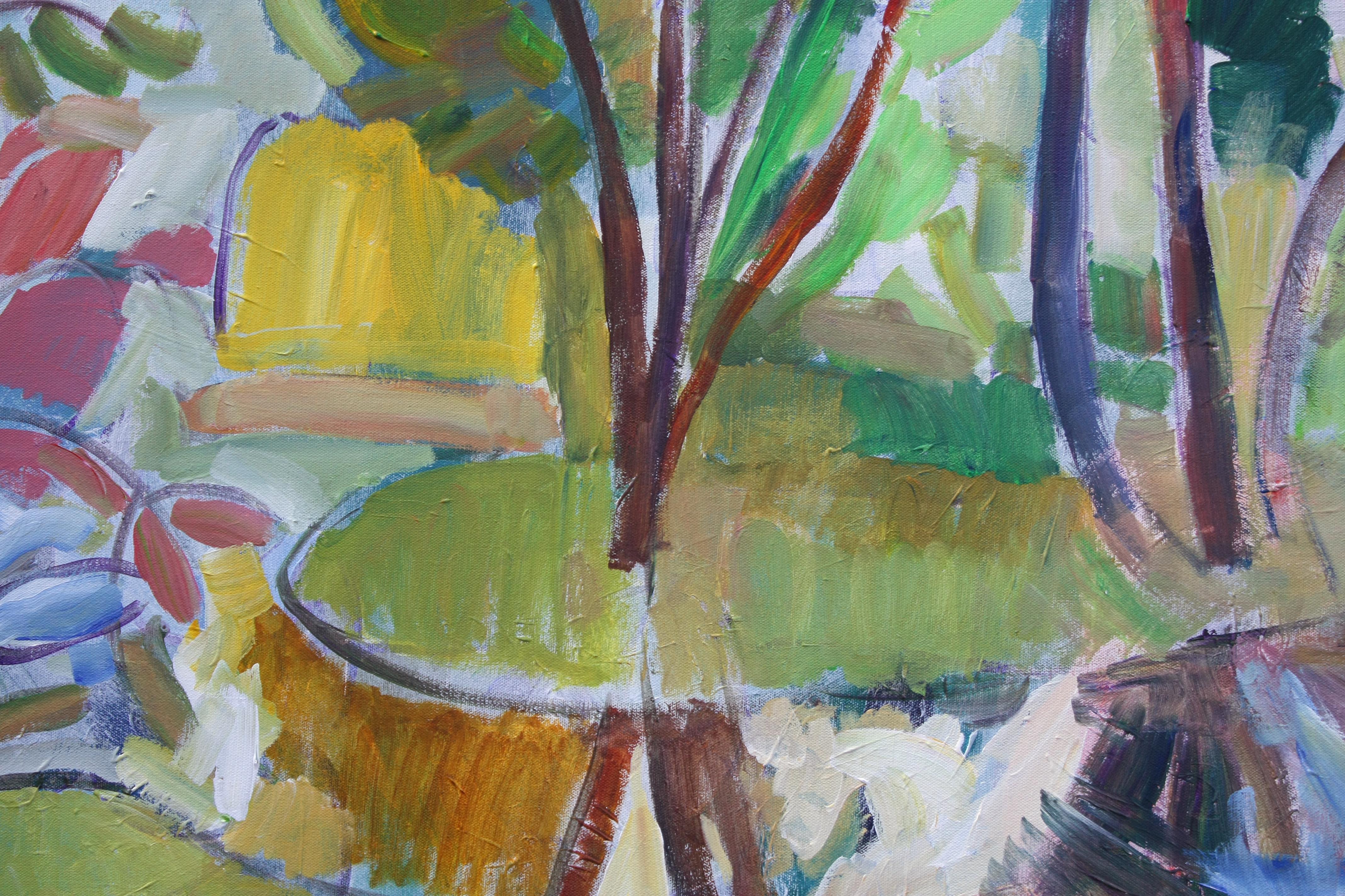 Meandering, Pittura originale - Landscape Painting Grigio di Robert Hofherr