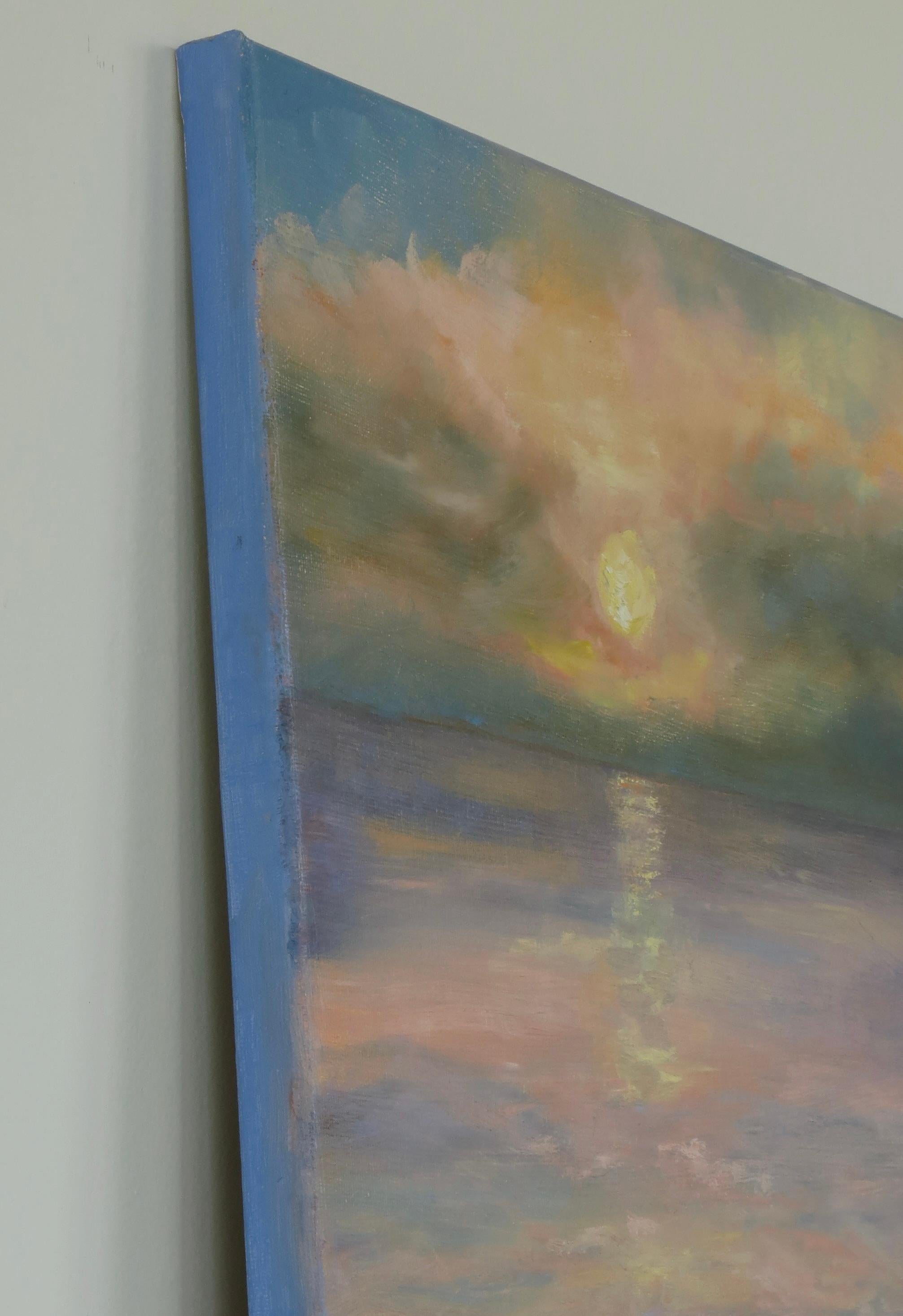 Unveiling the Light, peinture à l'huile - Painting de Joanie Ford