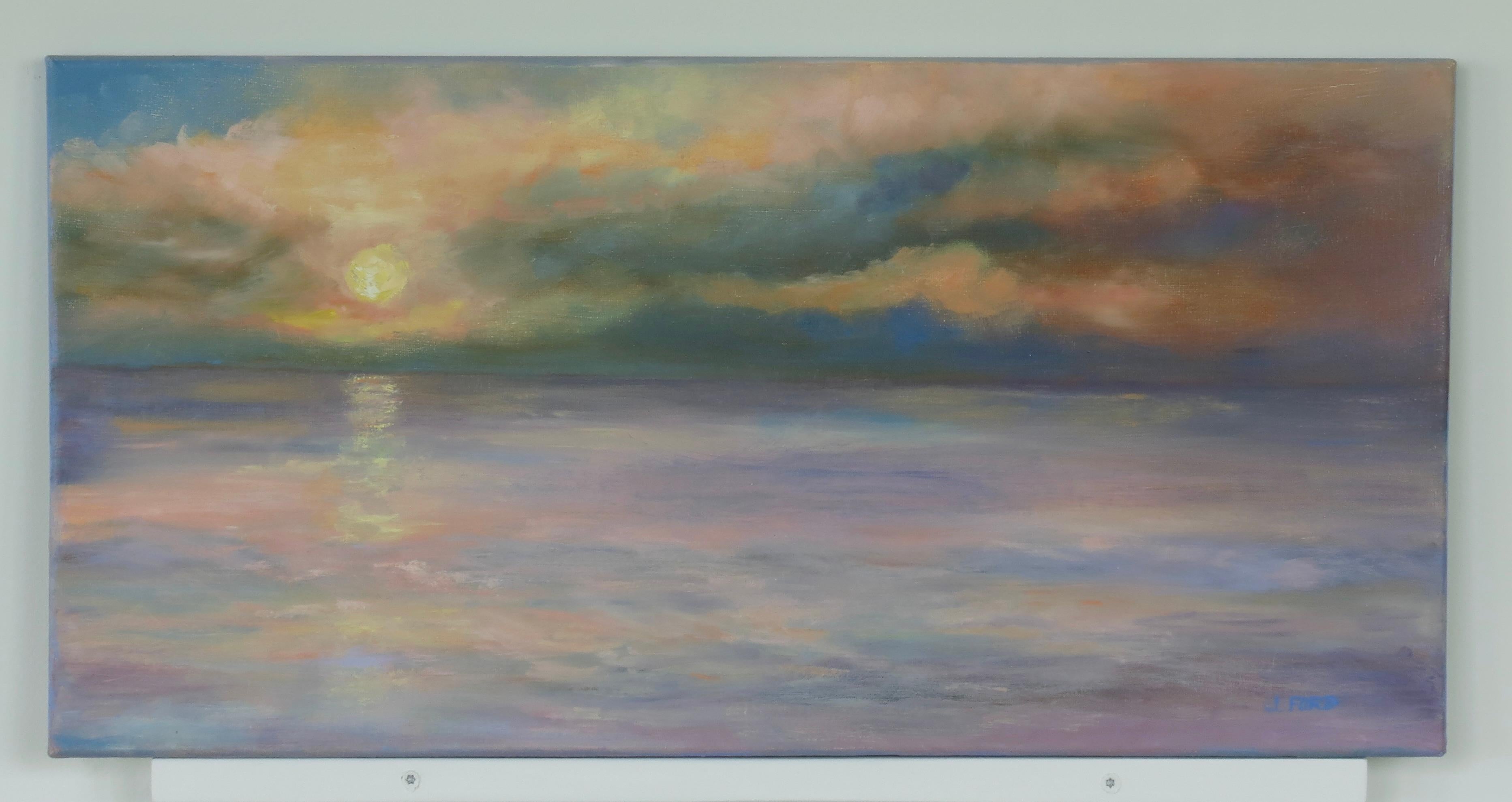 Unveiling the Light, peinture à l'huile - Impressionnisme Painting par Joanie Ford