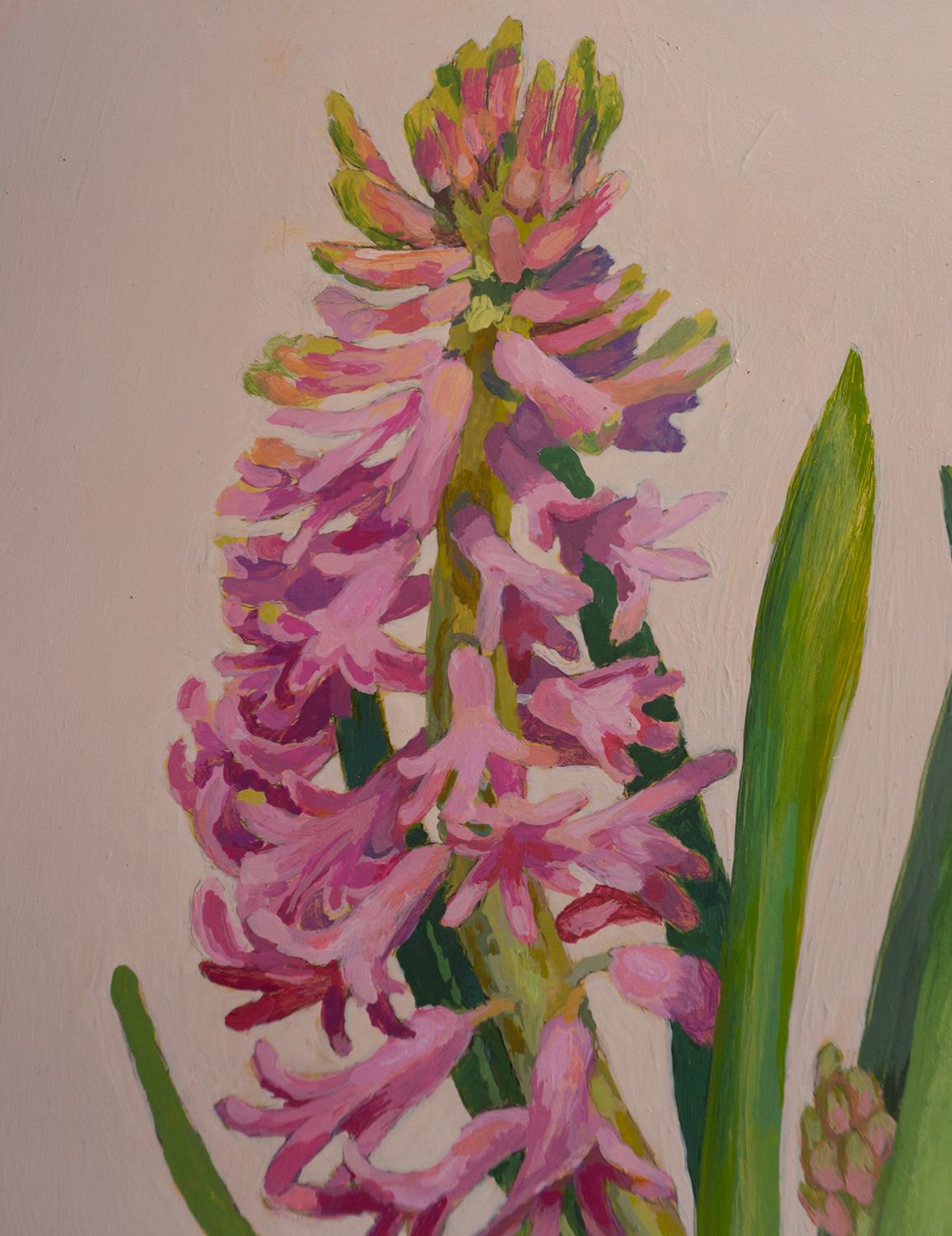 Hyacinth in Clay Pot, Original Painting en vente 1