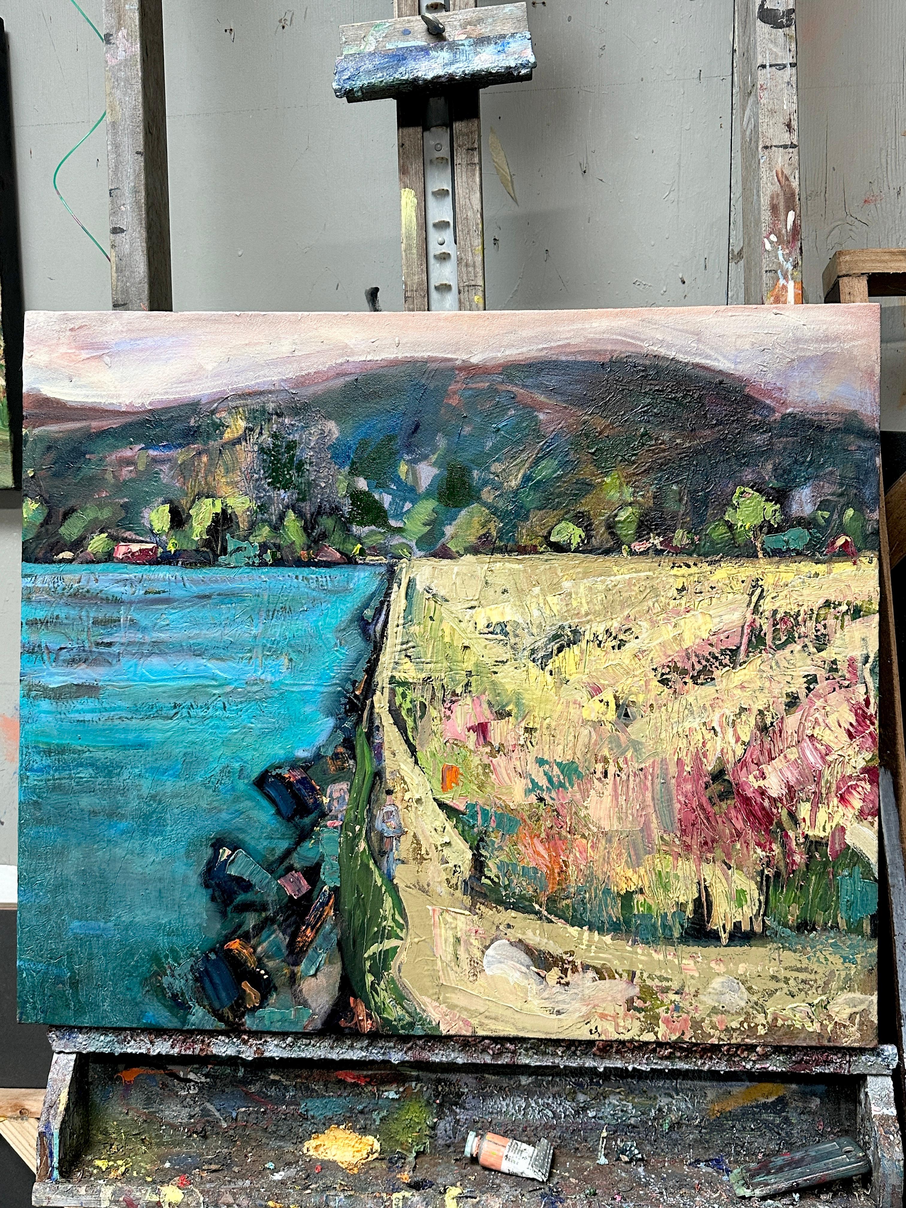 Ciclistas de la Marina, Pintura al óleo - Painting Expresionista de James Hartman