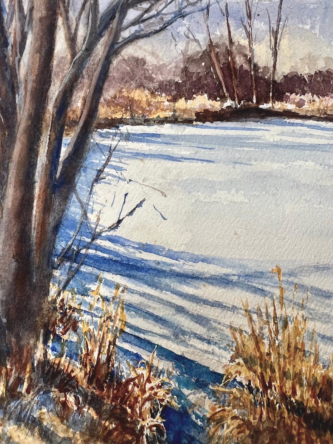 Winter Fields, Original Painting For Sale 1