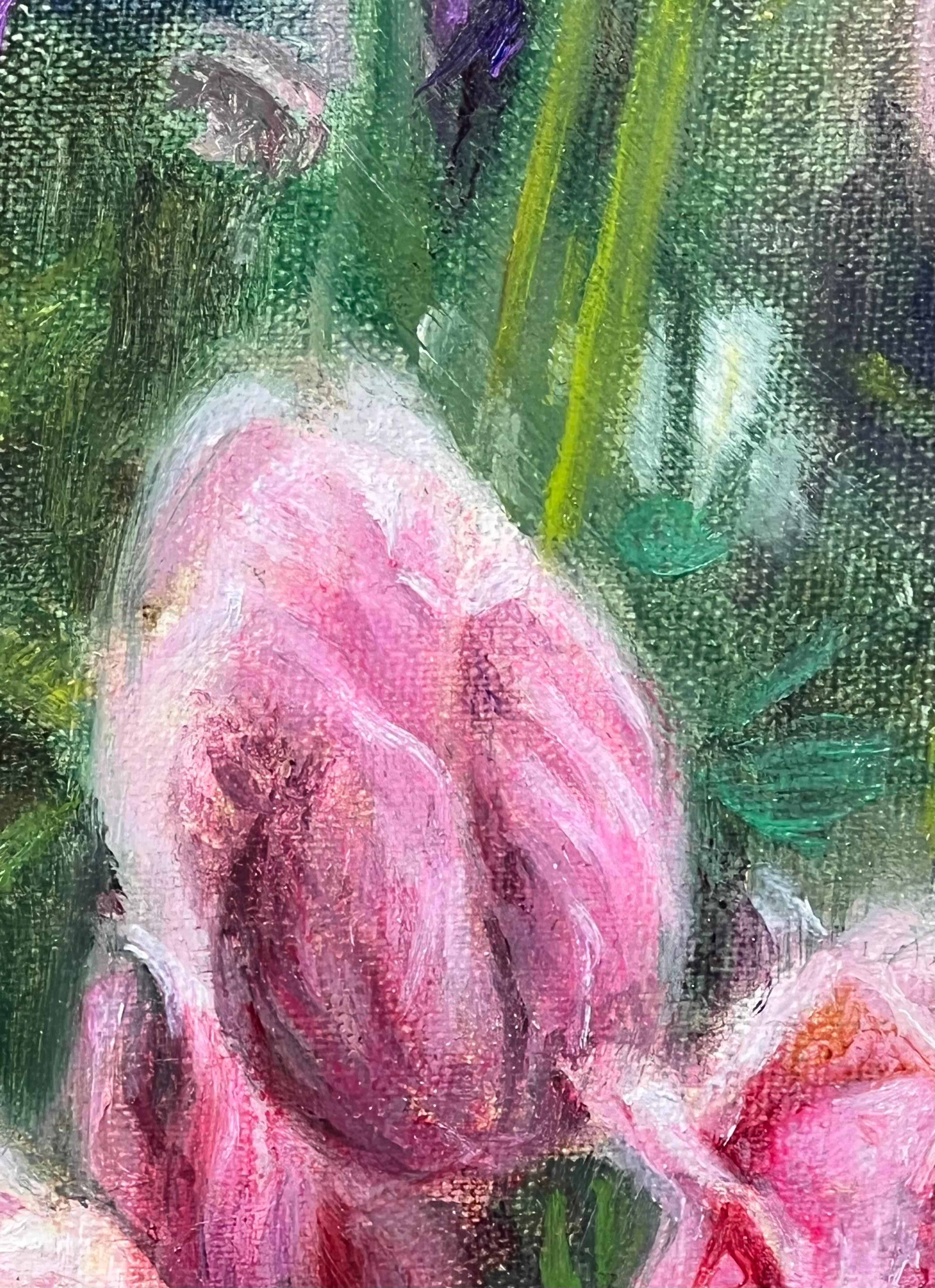 Sognando la primavera, pittura a olio in vendita 1