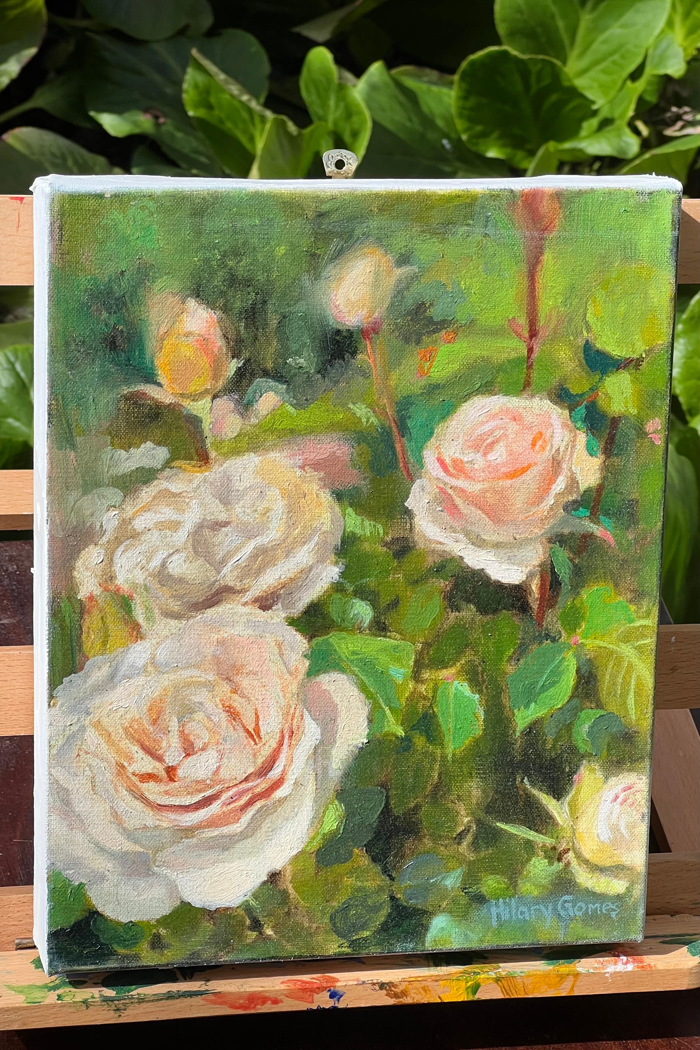 Tesoros de jardín, Pintura al óleo - Painting Impresionista de Hilary Gomes