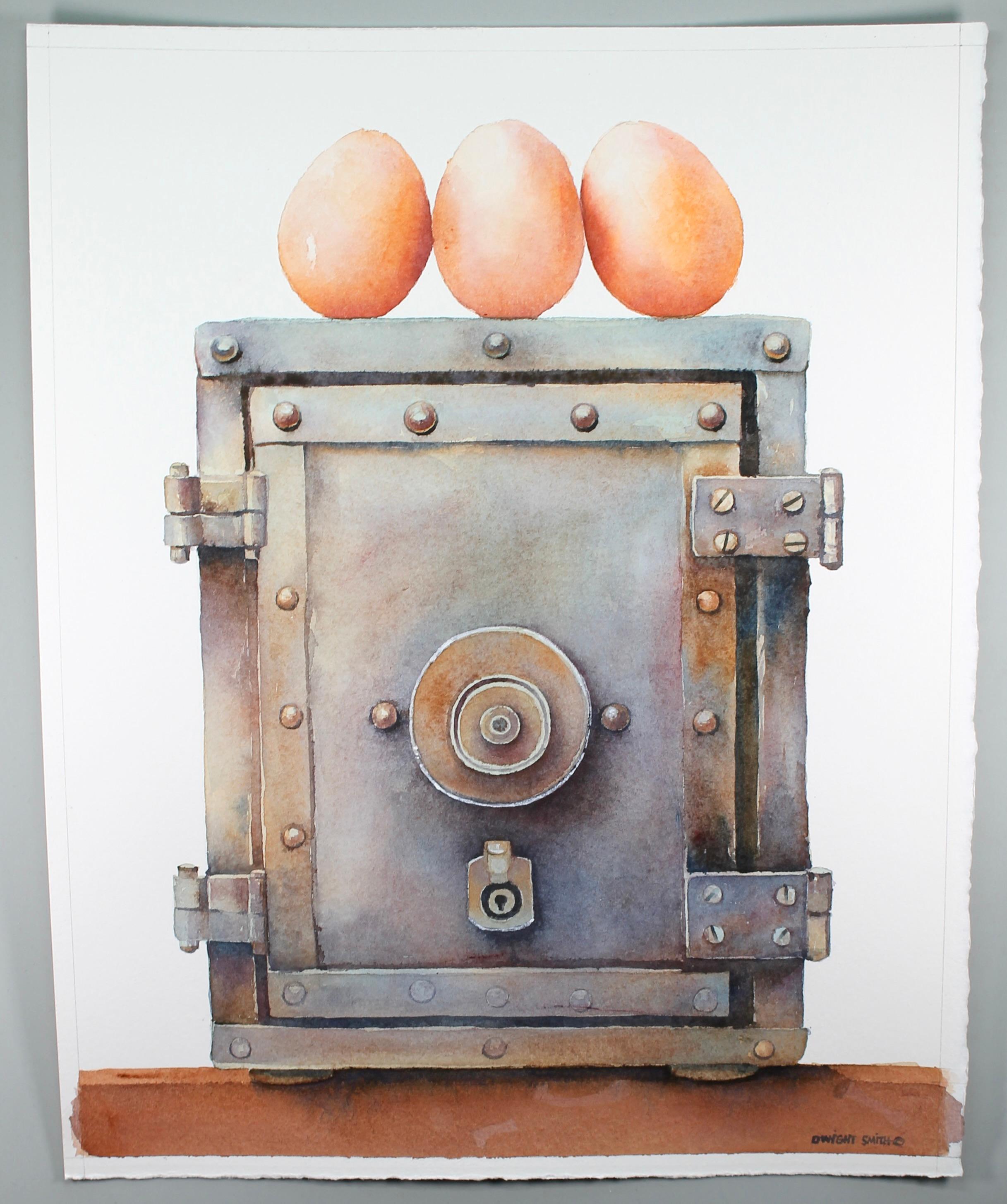 The Safe Eggs, Originalgemälde (Realismus), Art, von Dwight Smith