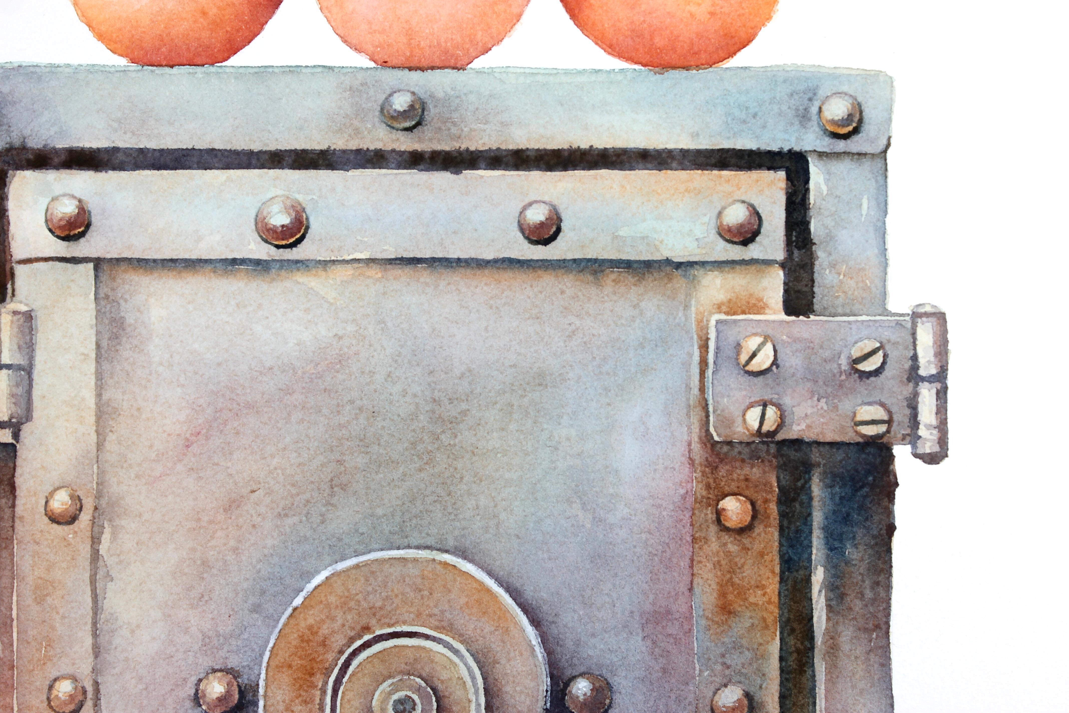 The Safe Eggs, Originalgemälde (Grau), Still-Life, von Dwight Smith