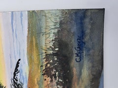 Coastal Summer Sunset, Original Painting