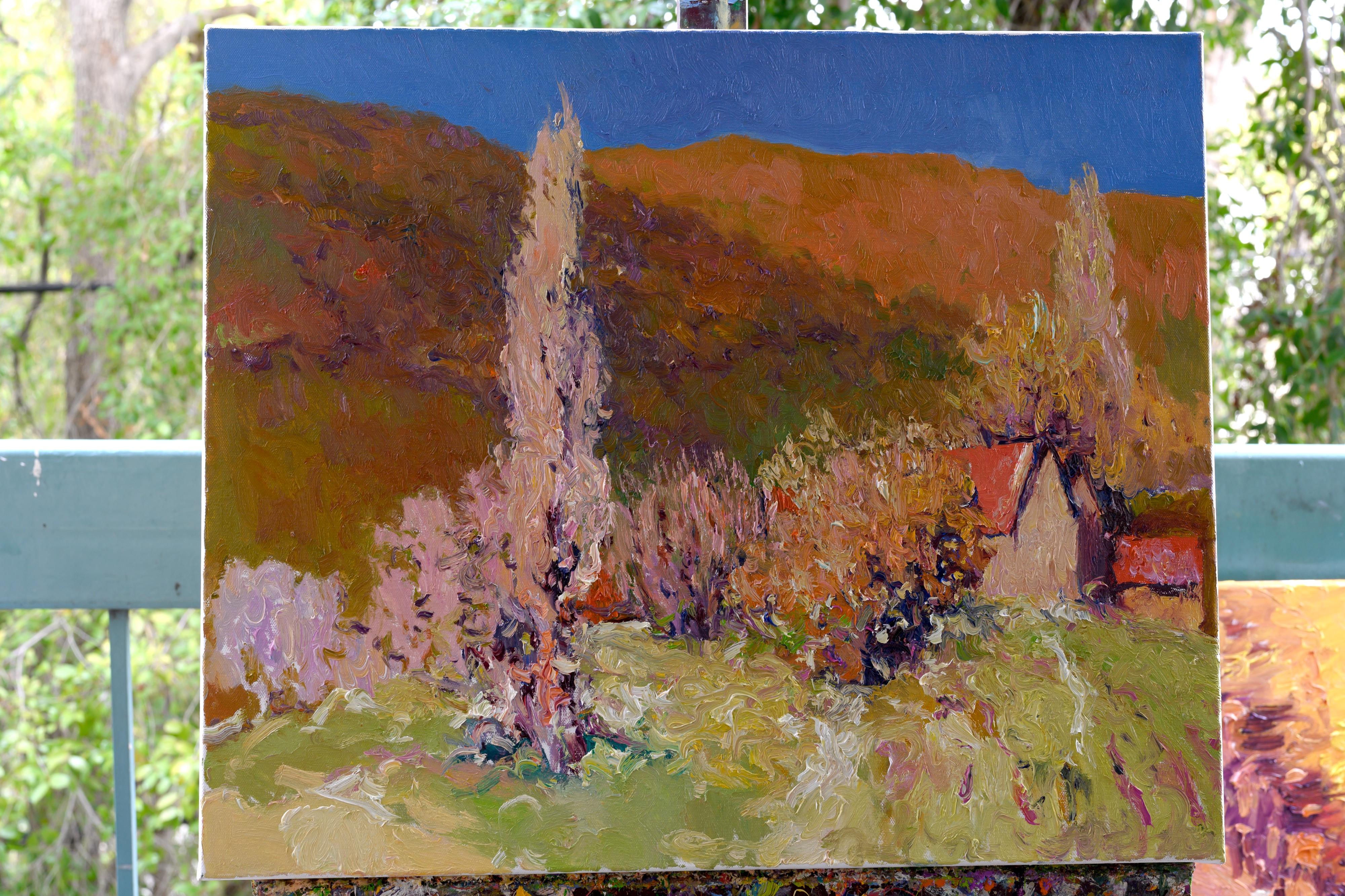 Avant que les arbres ne deviennent verts, peinture à l'huile - Impressionnisme Painting par Suren Nersisyan