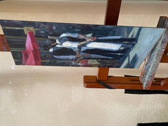 Waiting in Paris, Oil Painting