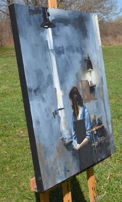 Auch eine Pause machen, Ölgemälde