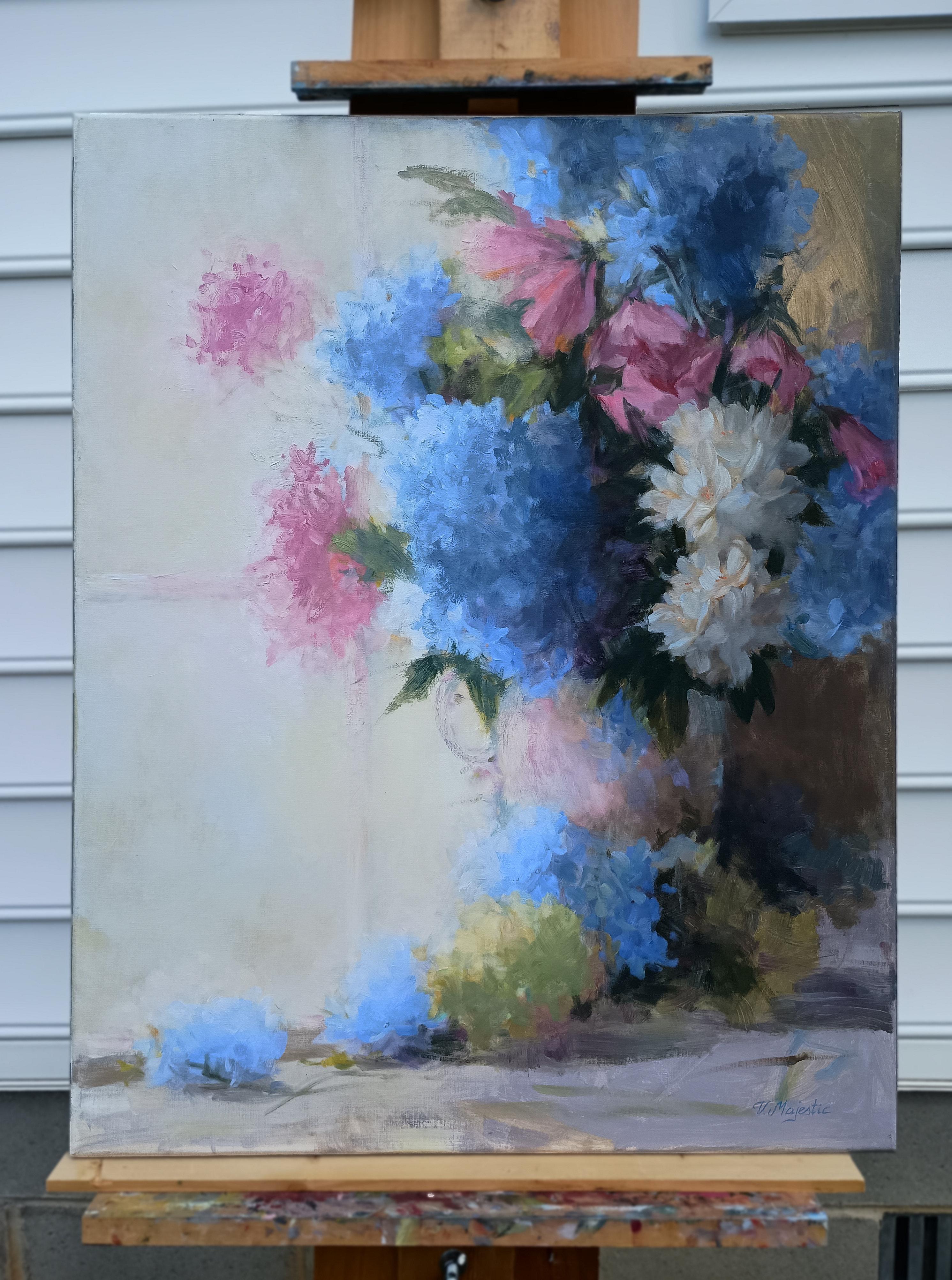 Sogno di ortensie, Pittura a olio - Painting Impressionismo di Viktoria Majestic