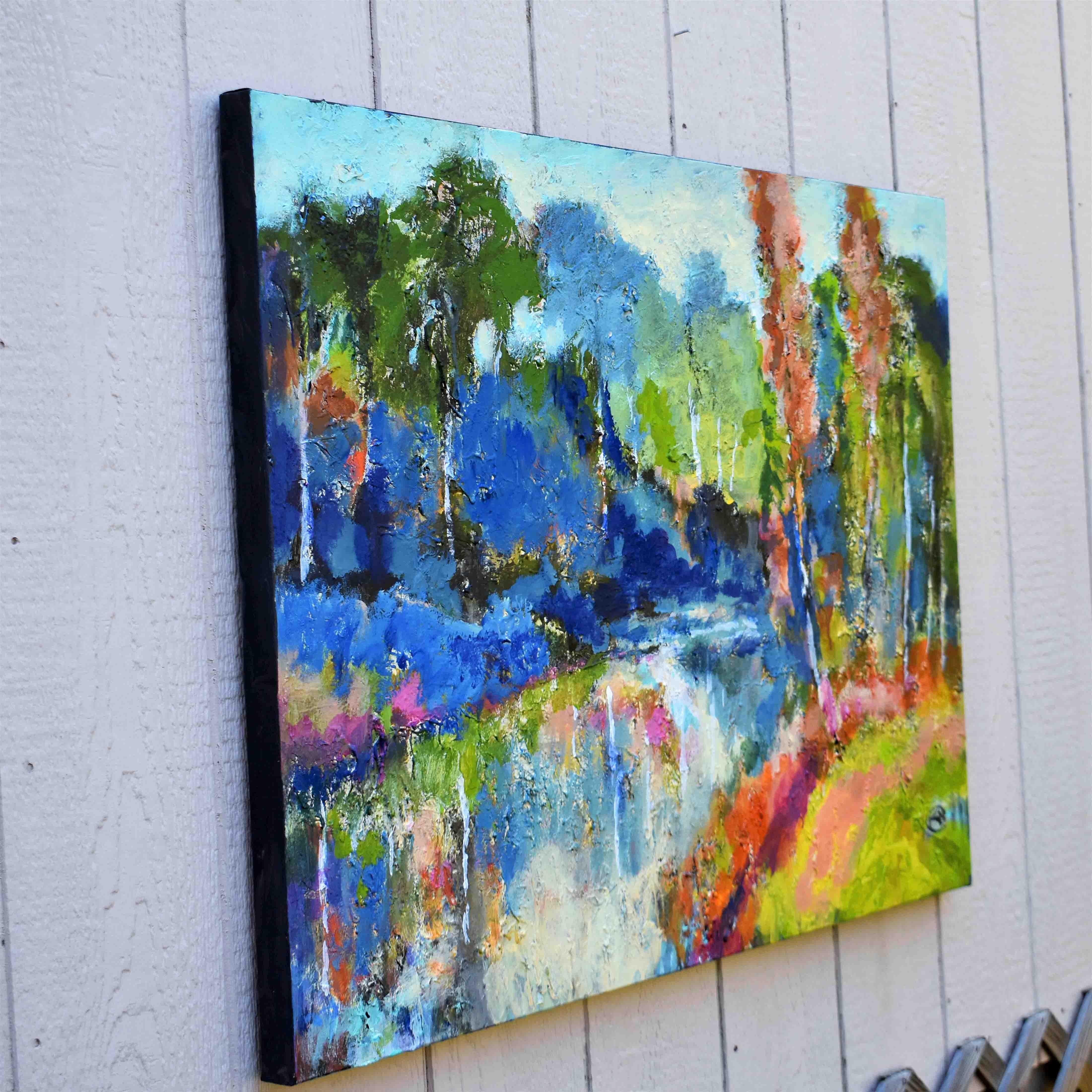 Slow Water, Original Painting - Expressionist Art by Kip Decker