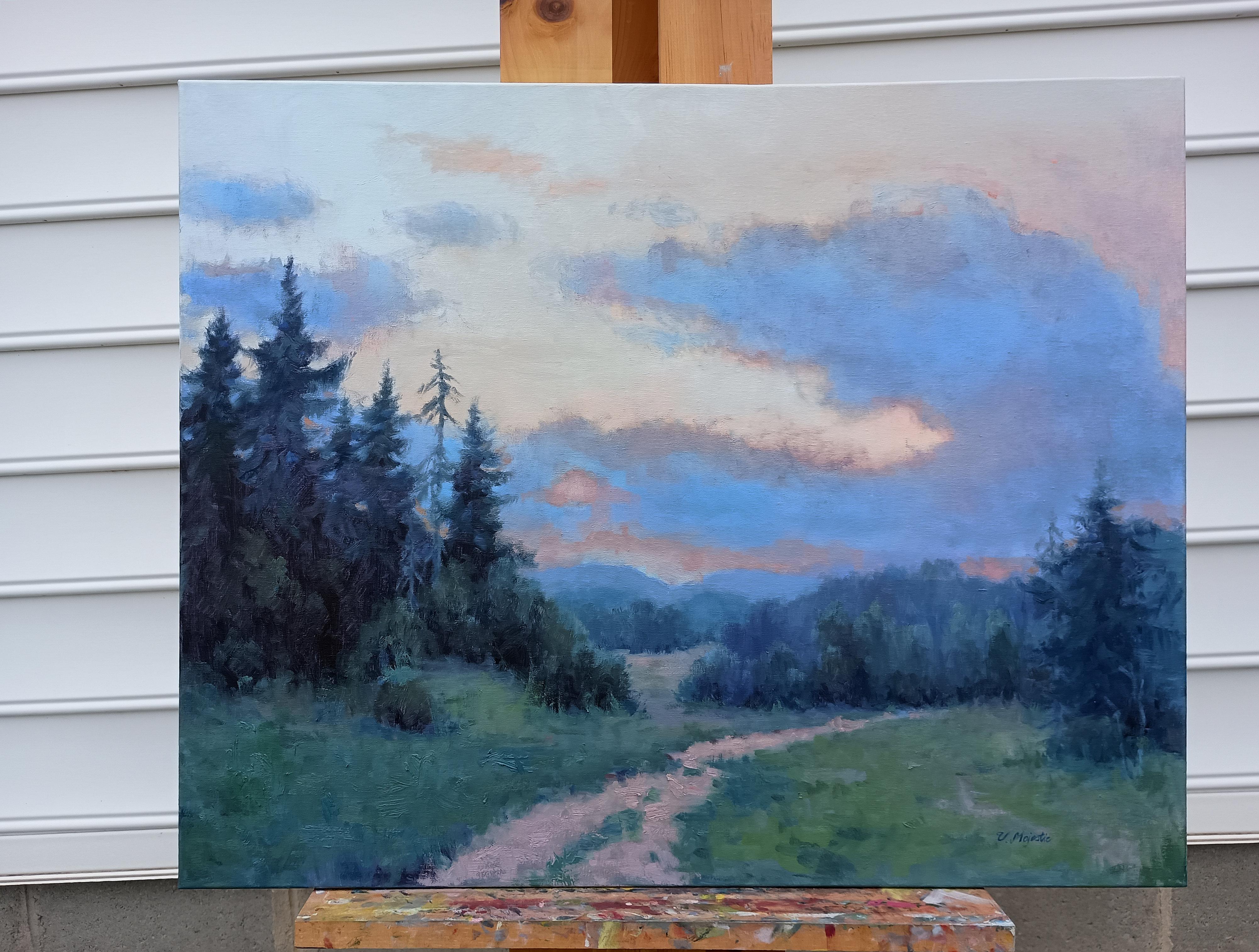 Le calme après la tempête, peinture à l'huile - Impressionnisme Painting par Viktoria Majestic