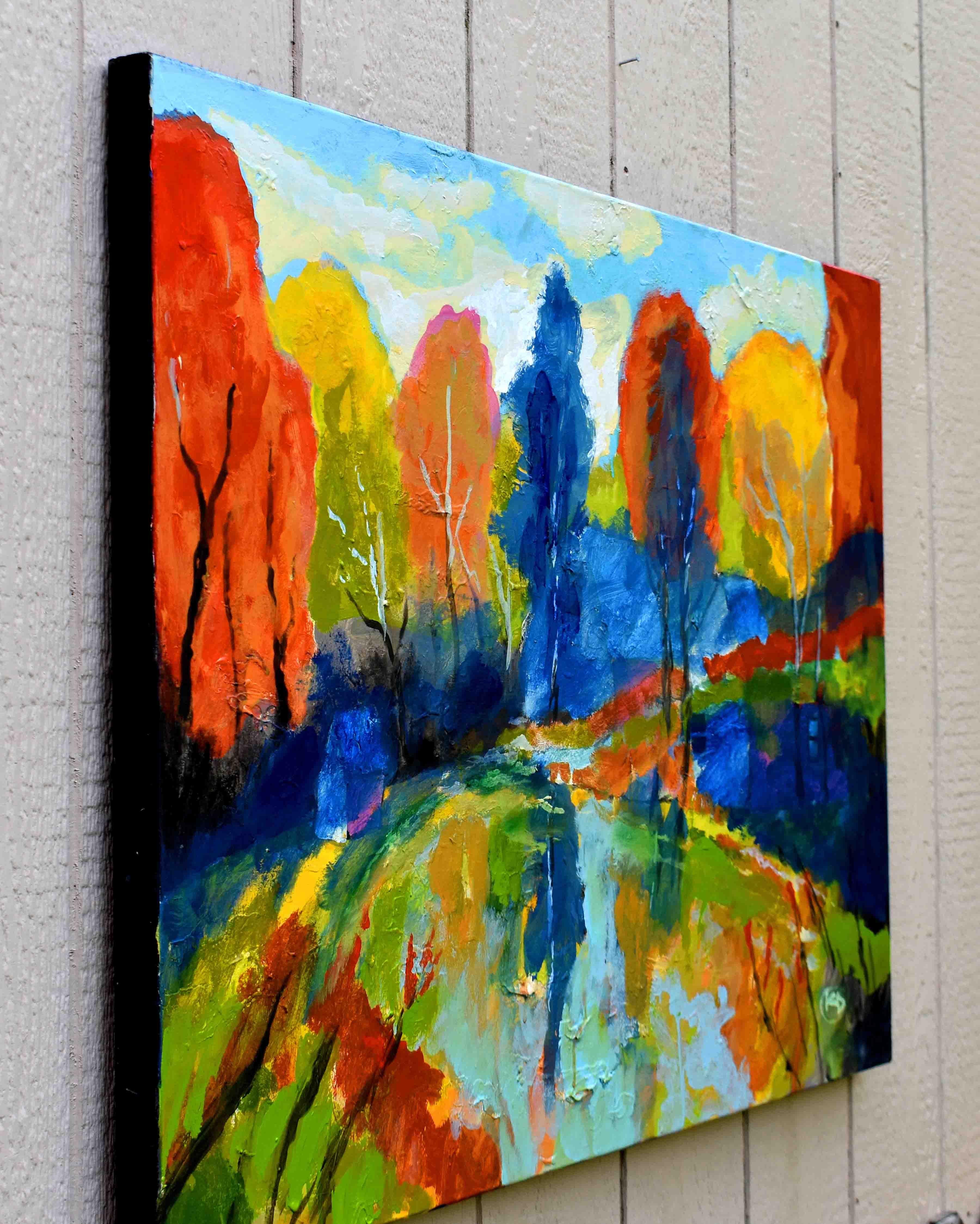 Aquarelle secrète, peinture originale - Expressionniste Art par Kip Decker