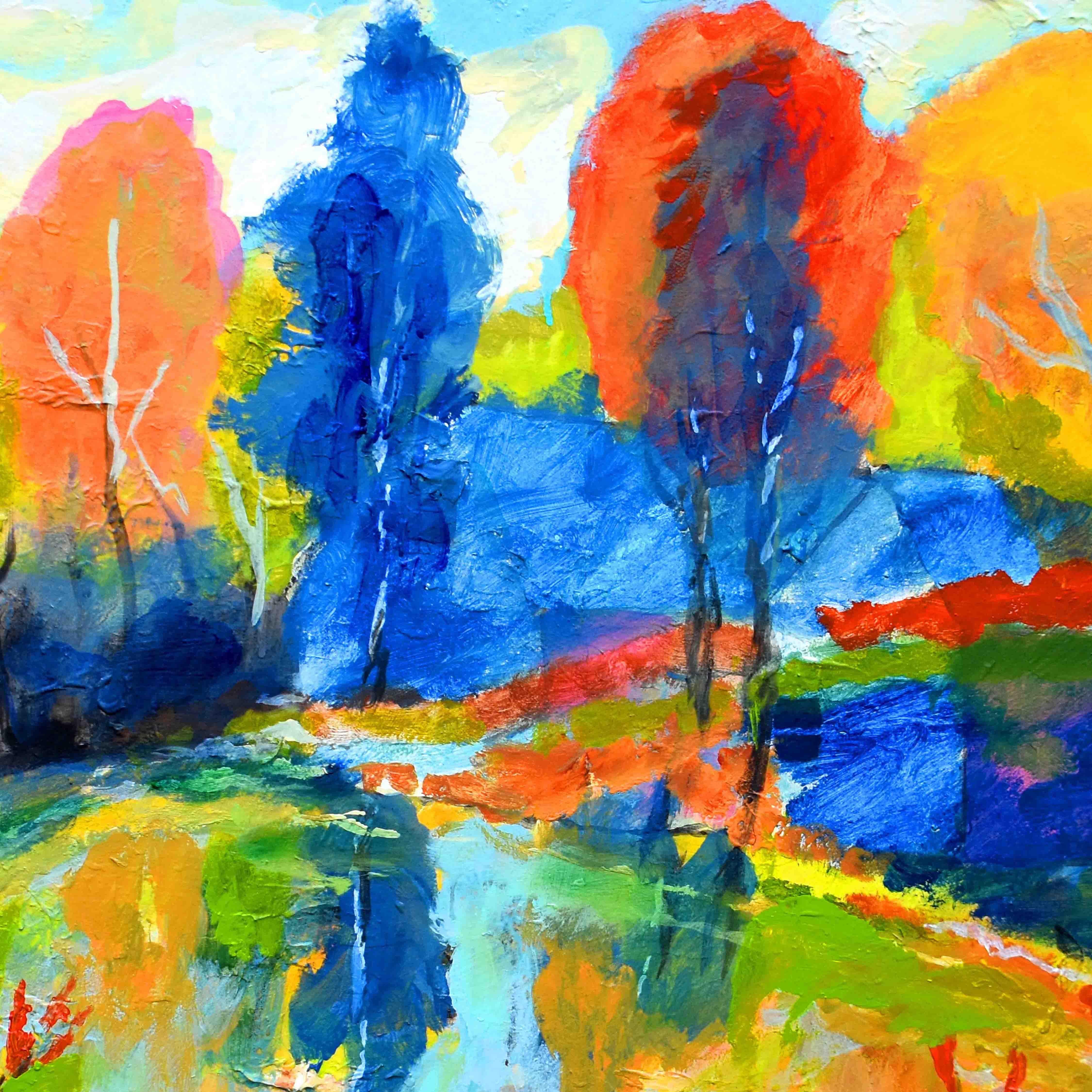 Aquarelle secrète, peinture originale en vente 1