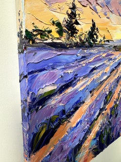 Whispers of Lavender Skies, Oil Painting