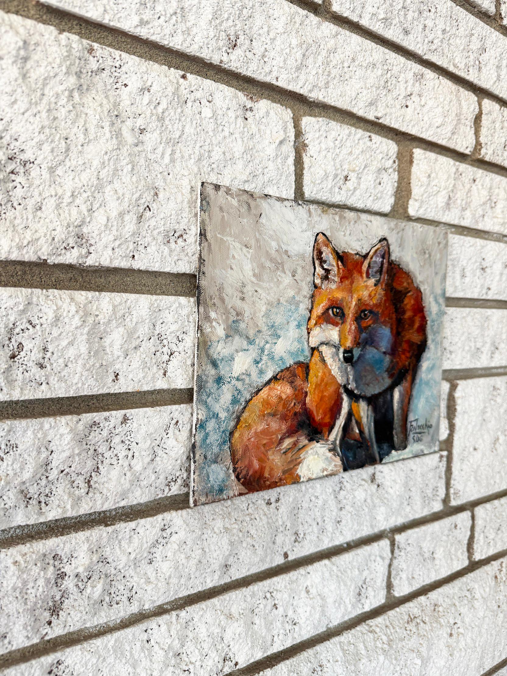 Foxy, peinture à l'huile - Painting de Jan Fontecchio Perley