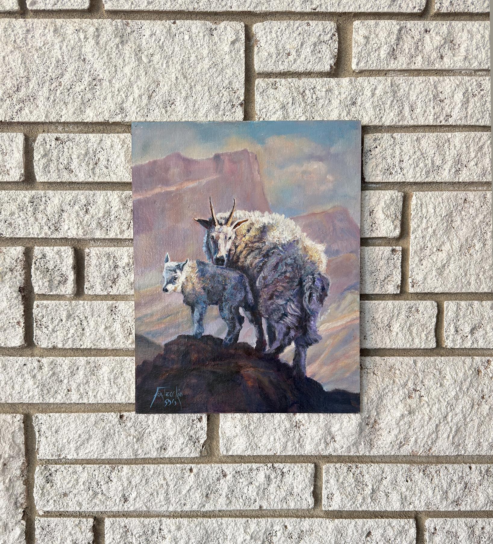 Sur les hauts lieux, peinture à l'huile - Impressionnisme Painting par Jan Fontecchio Perley