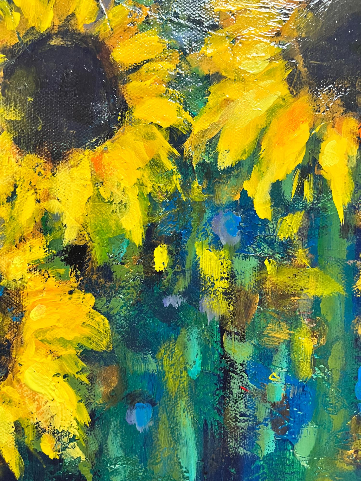 Field of Sunflowers, peinture originale en vente 1