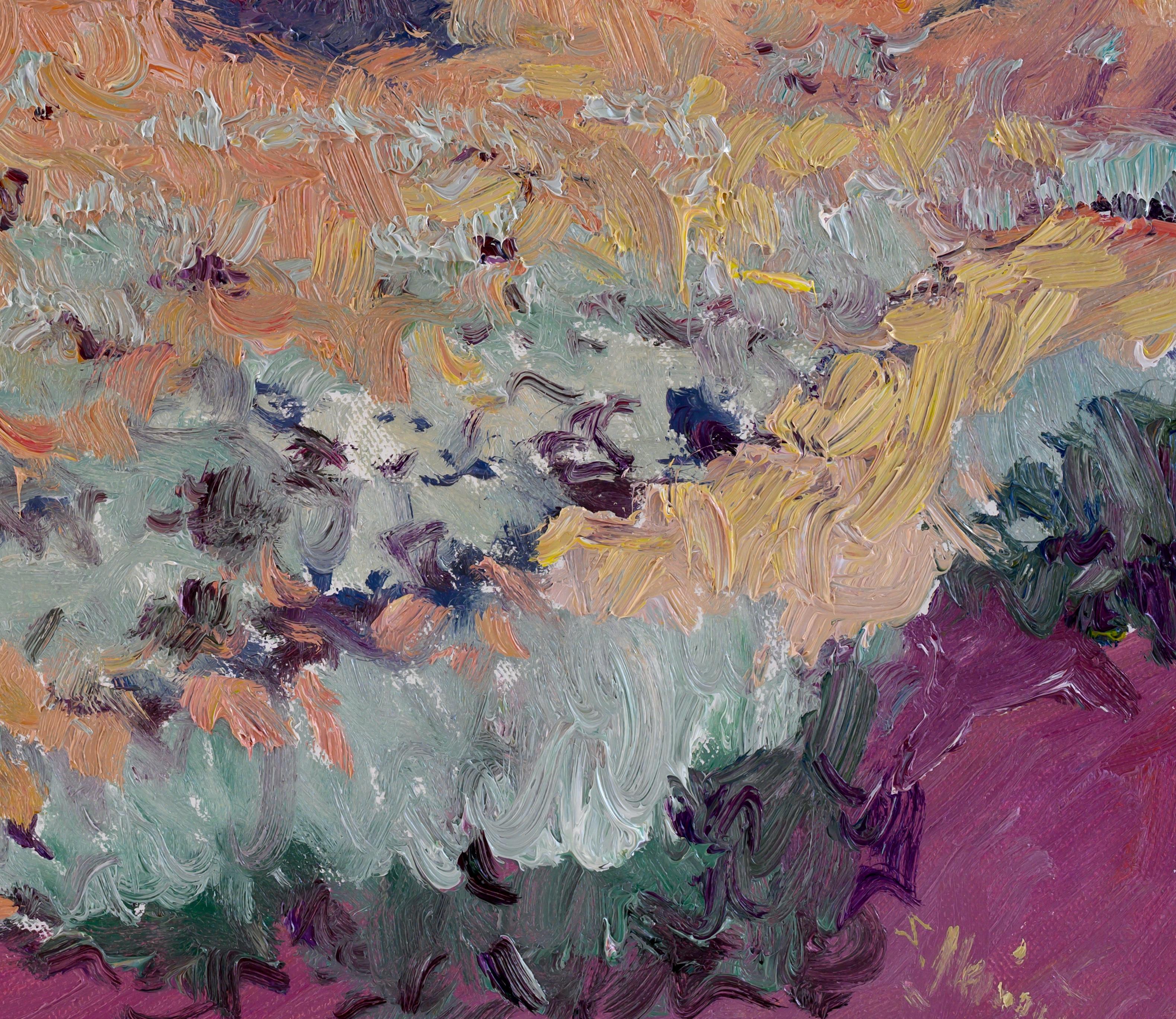 Douce soirée du désert, peinture à l'huile - Painting de Suren Nersisyan