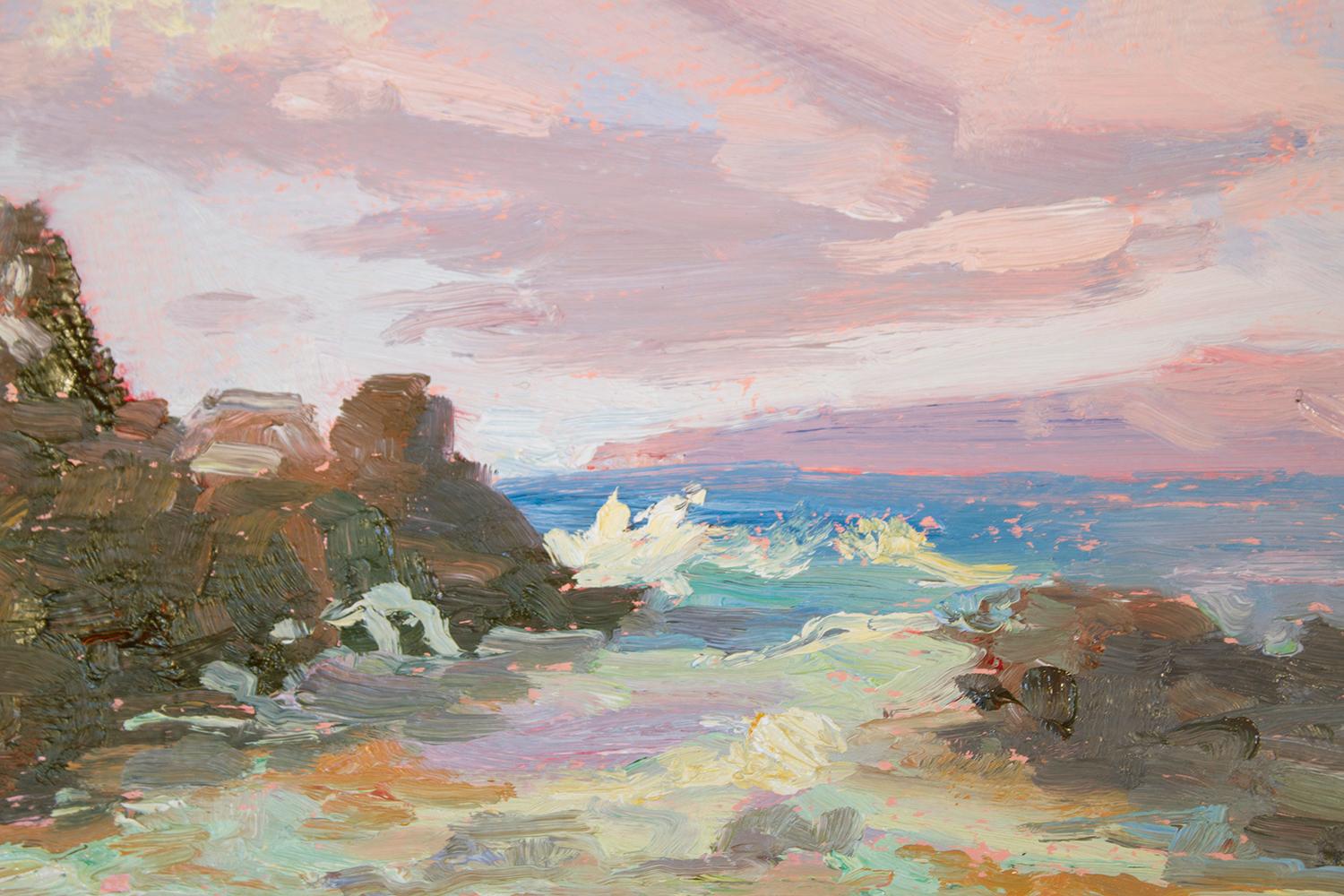 Secret Beach, peinture à l'huile en vente 1
