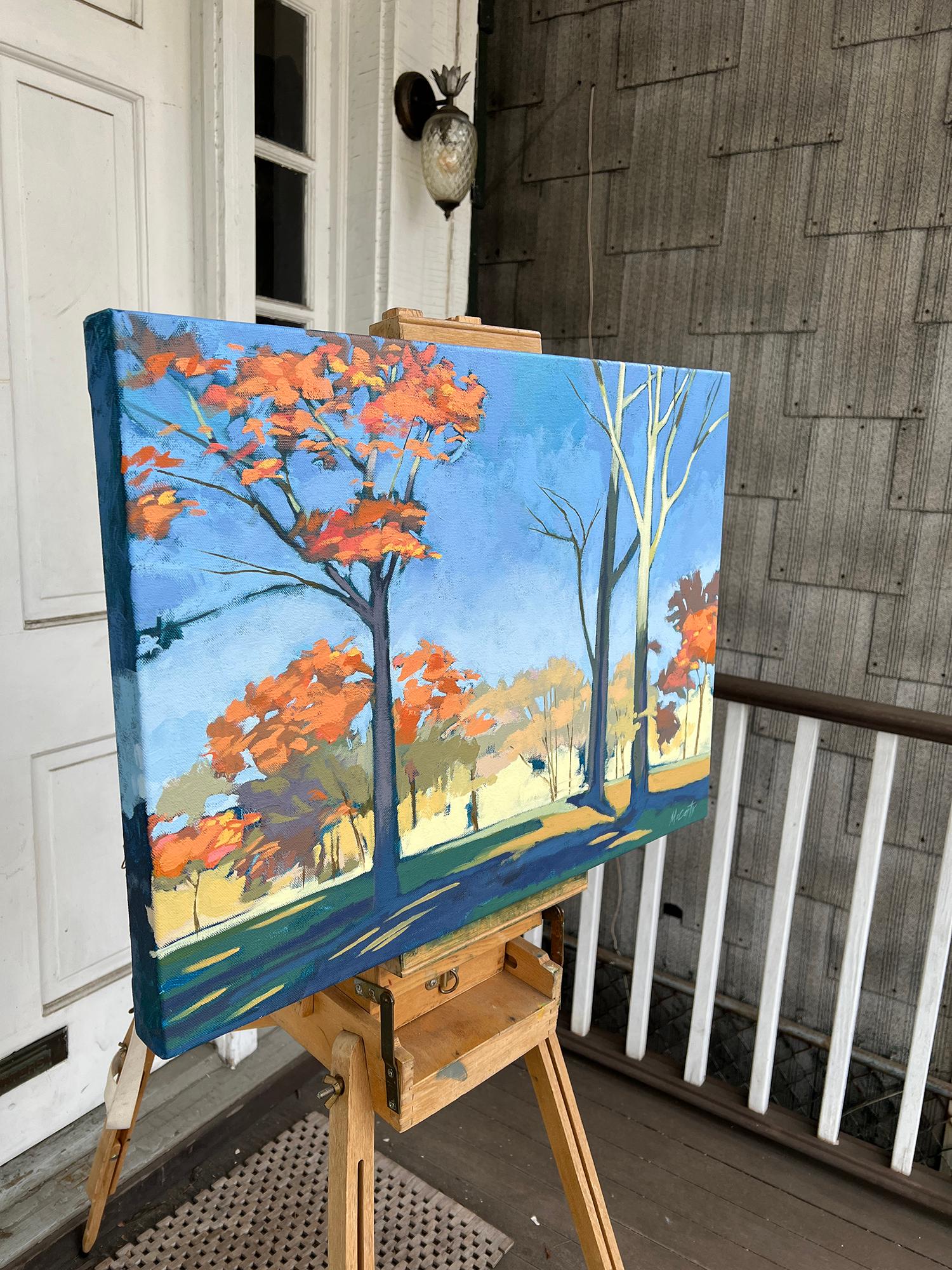 Dans le parc, peinture à l'huile - Painting de Brian McCarty