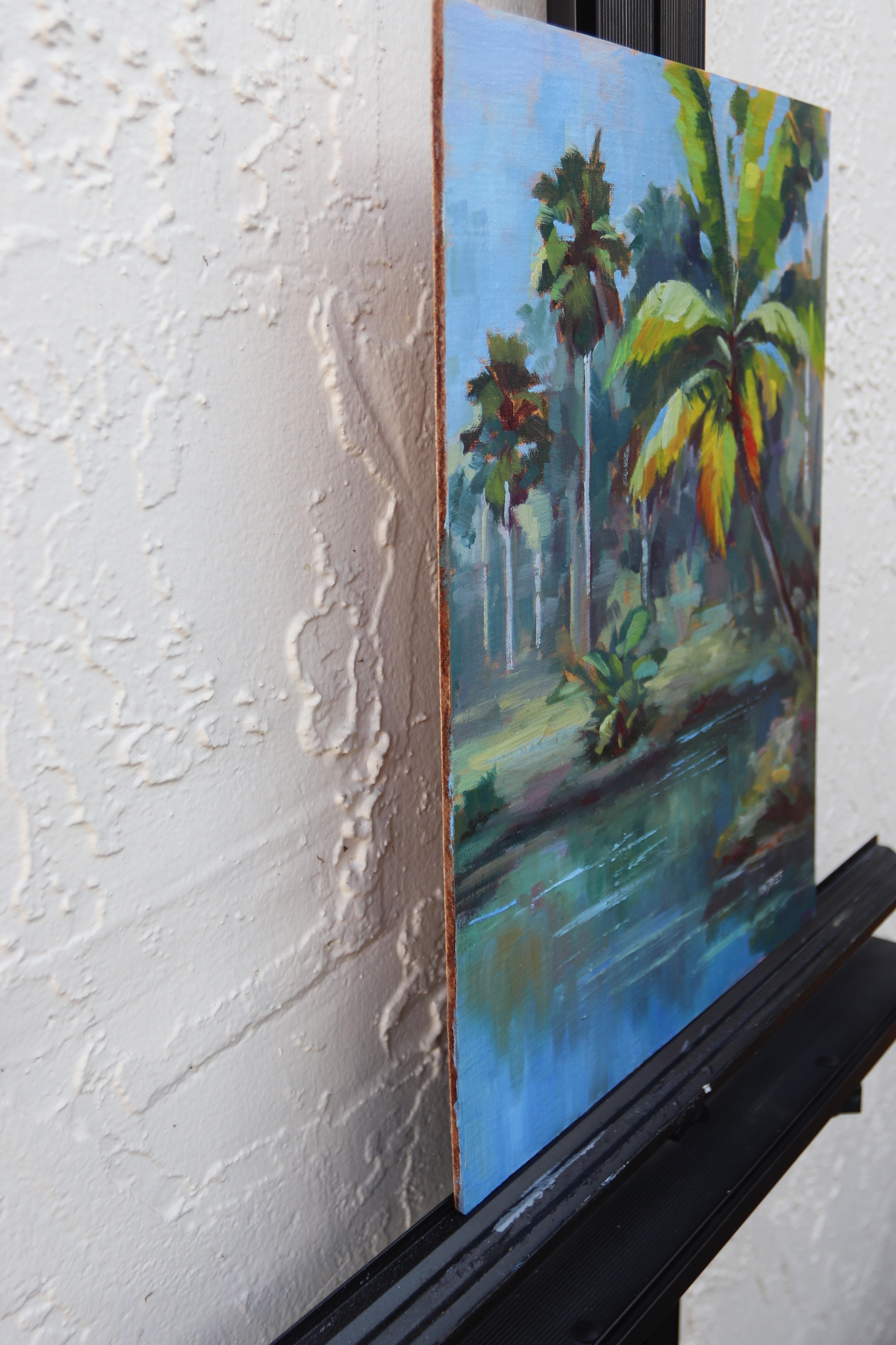 By the Rivera's Shadow, Ölgemälde (Impressionismus), Art, von Andres Lopez