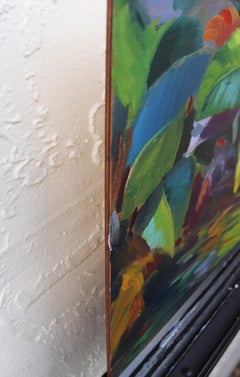 Reflejos matinales, Pintura al óleo