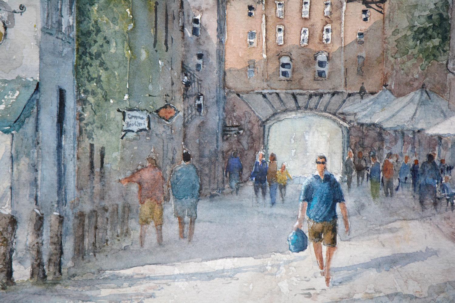 Near the Wharf, Original Painting For Sale 1