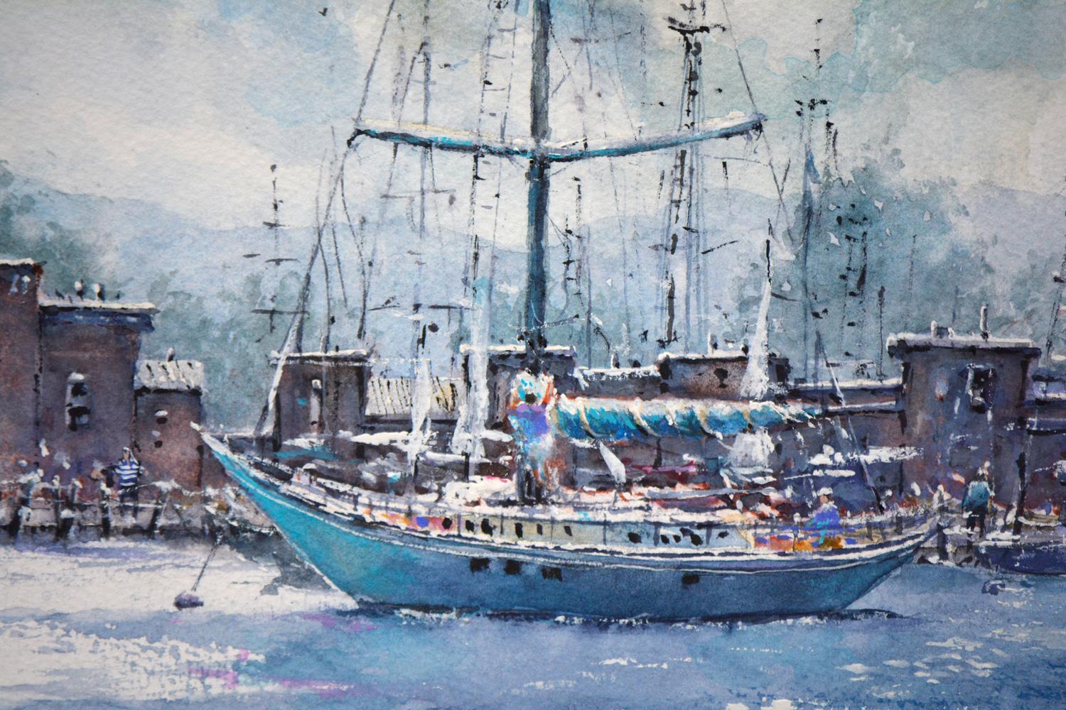 Sailing Day, Original Painting For Sale 1