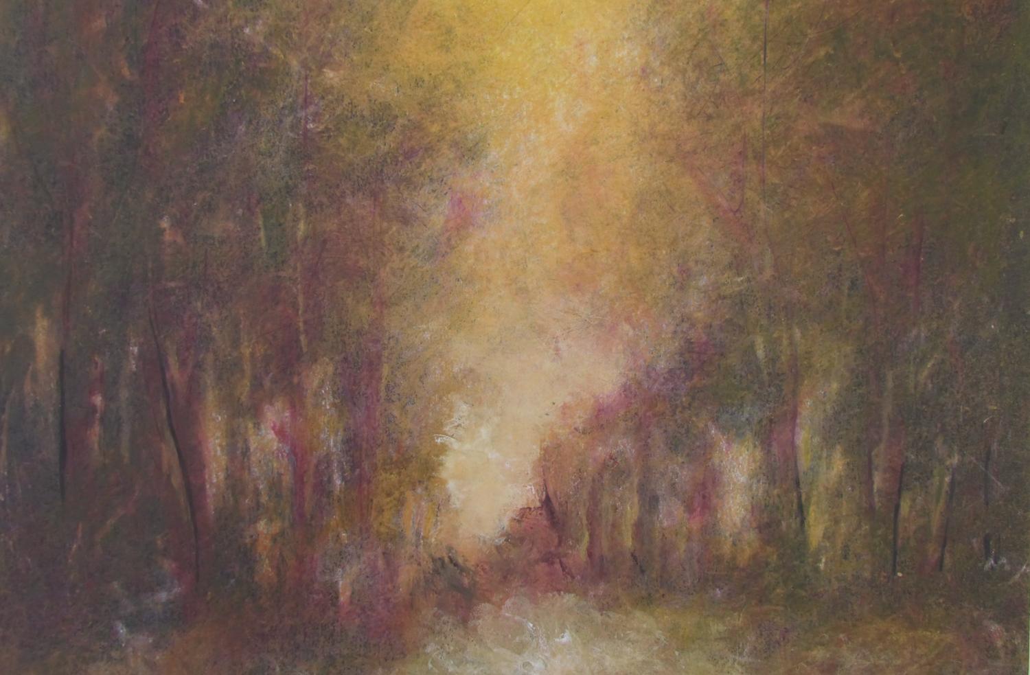 Ciel doré, peinture à l'huile en vente 1