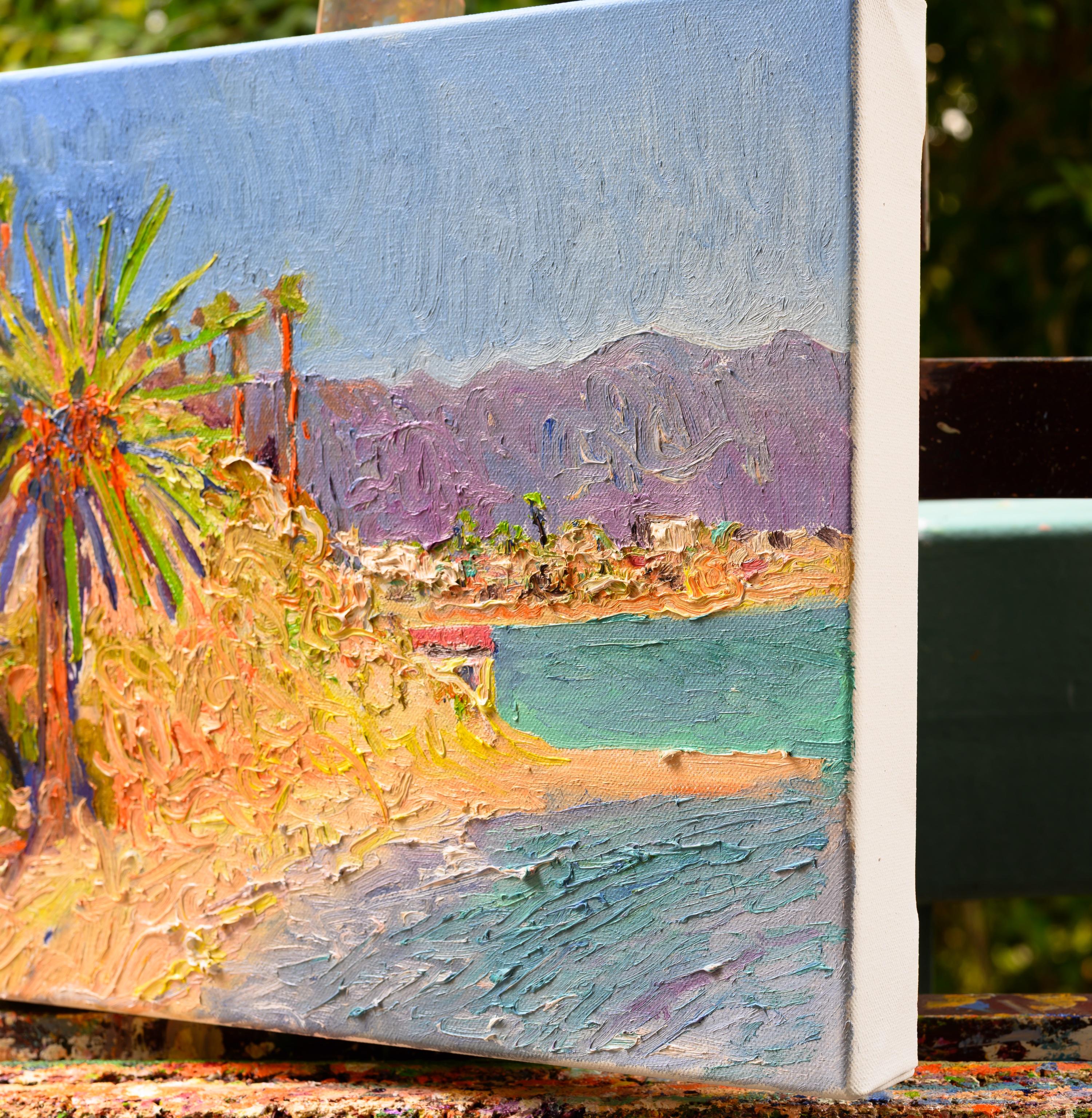 Sunny Day in California, Ölgemälde – Painting von Suren Nersisyan