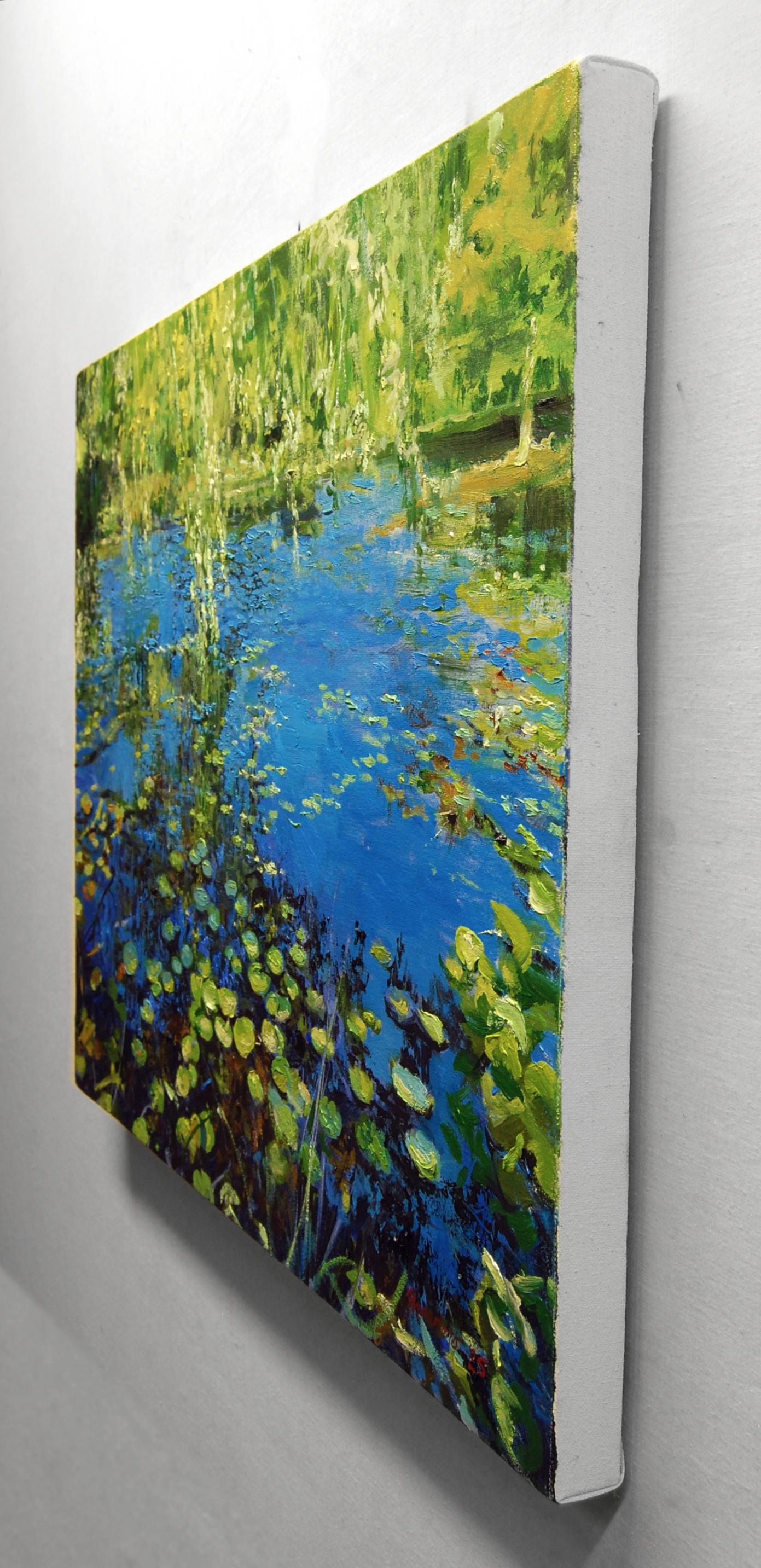 Lac Waddill, peinture à l'huile - Painting de Onelio Marrero