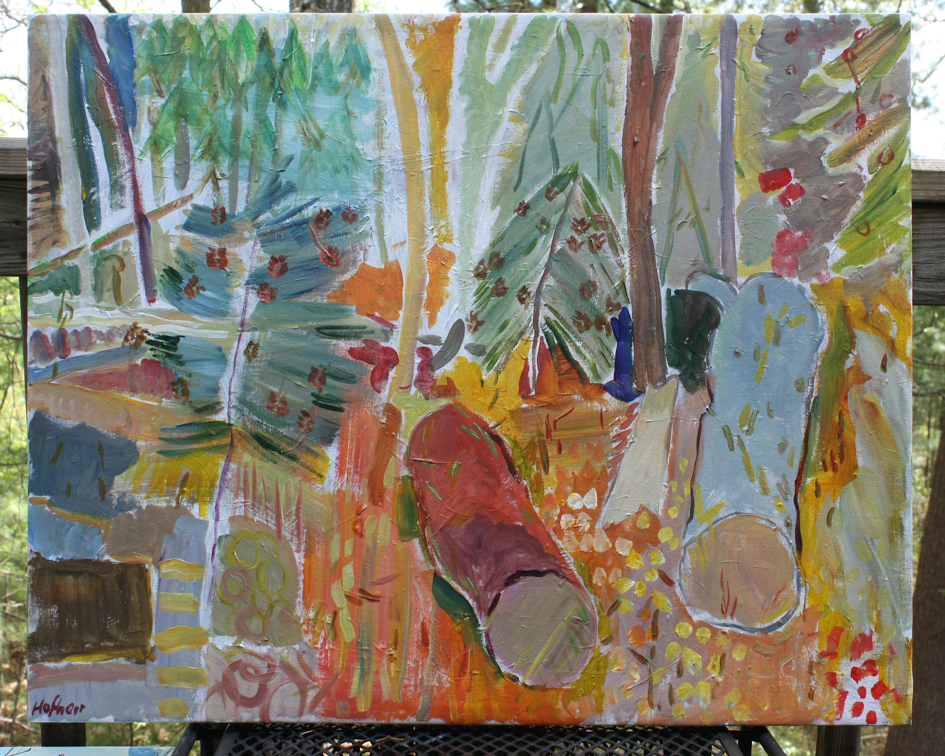 Bosque cerca de Pudding Hill, Pintura original - Painting Expresionista de Robert Hofherr