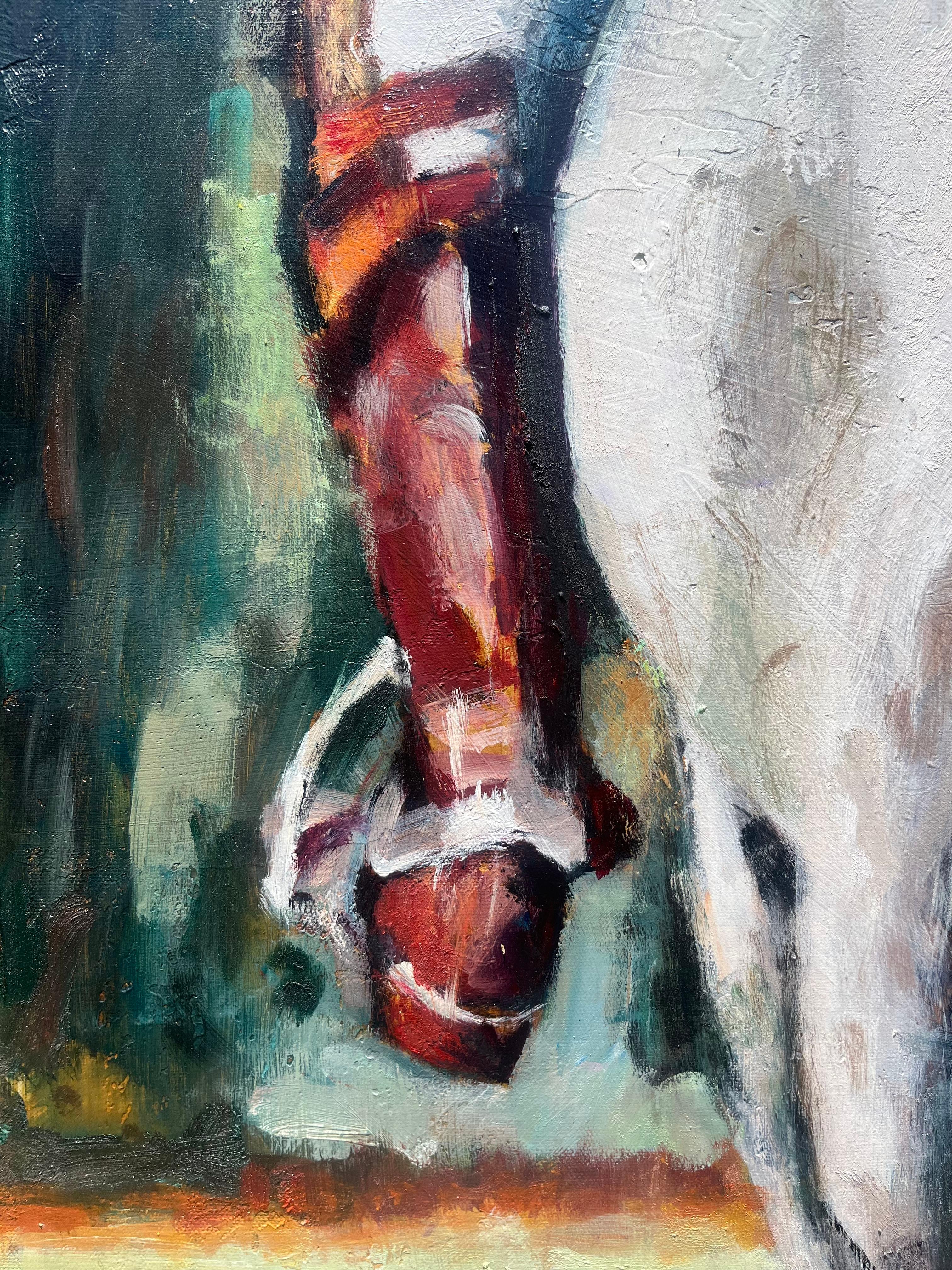 Chasing Victory, peinture originale - Impressionnisme Painting par Nava Lundy