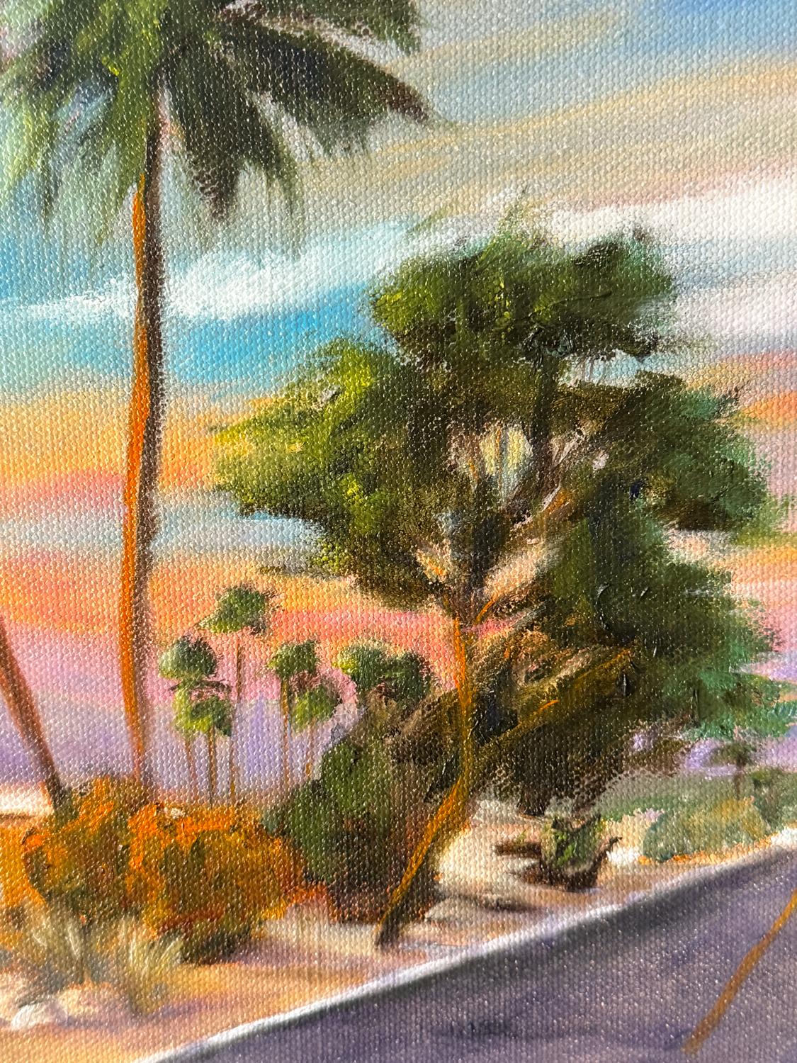 Desert Sunset, Oil Painting For Sale 1