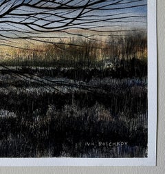 A punto de anochecer, Pintura original