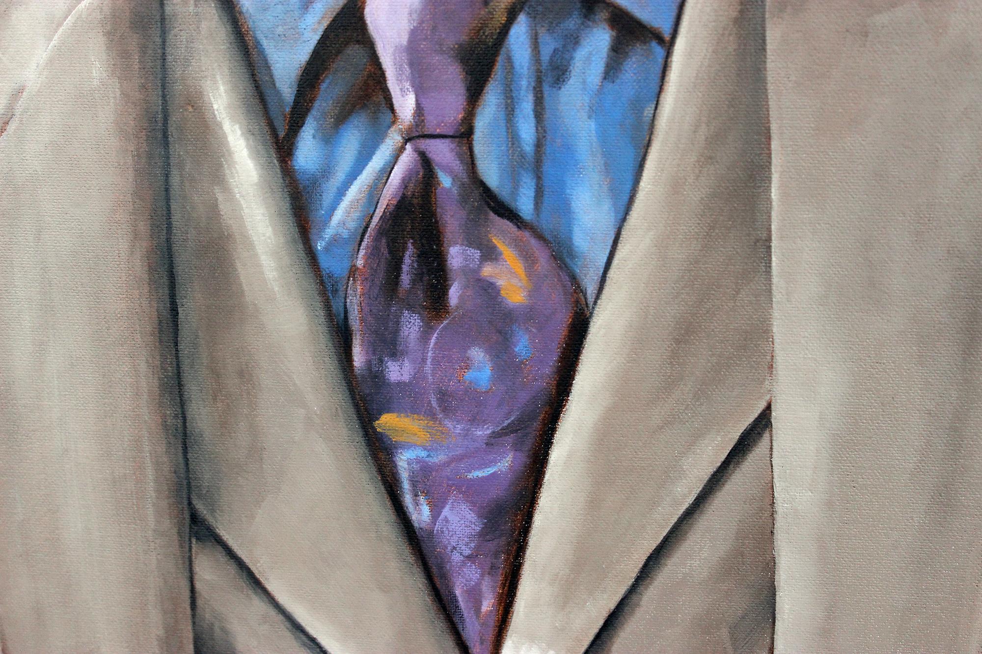 Doppelter Kragen, Ölgemälde (Pop-Art), Painting, von Duane Brown