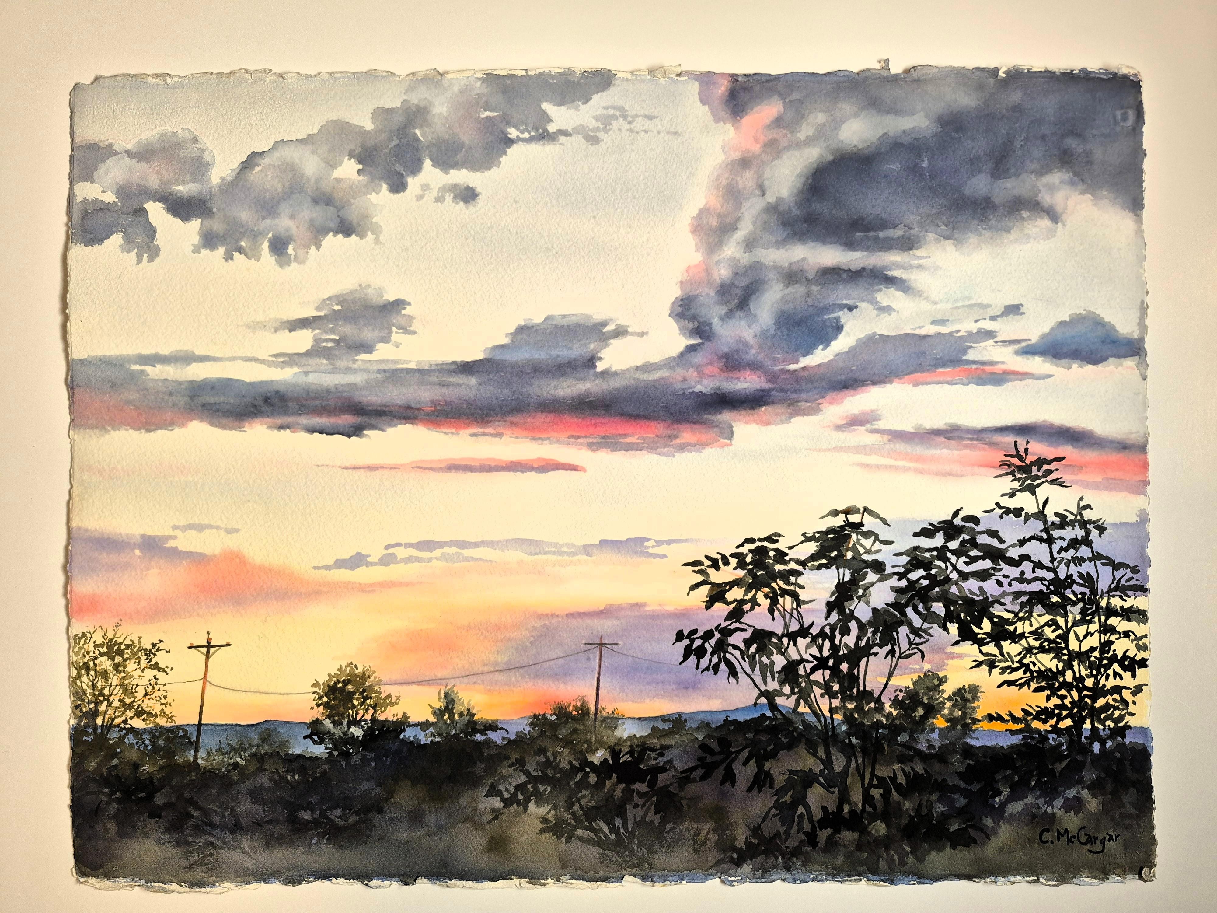 Evening Glory, Originalgemälde (Impressionismus), Art, von Catherine McCargar
