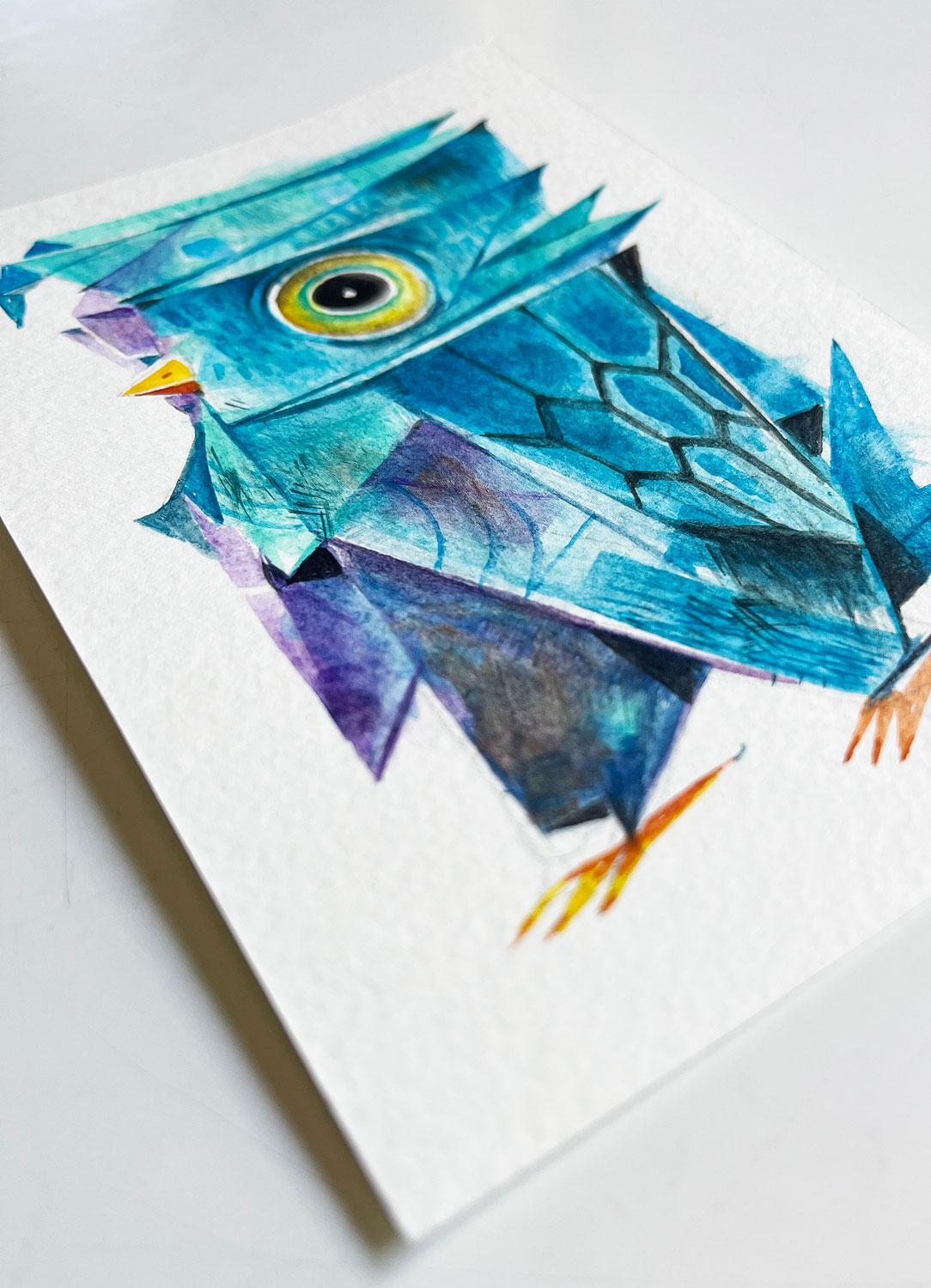 Paper Fold Wings, Original Painting - Art by Timothy Banks