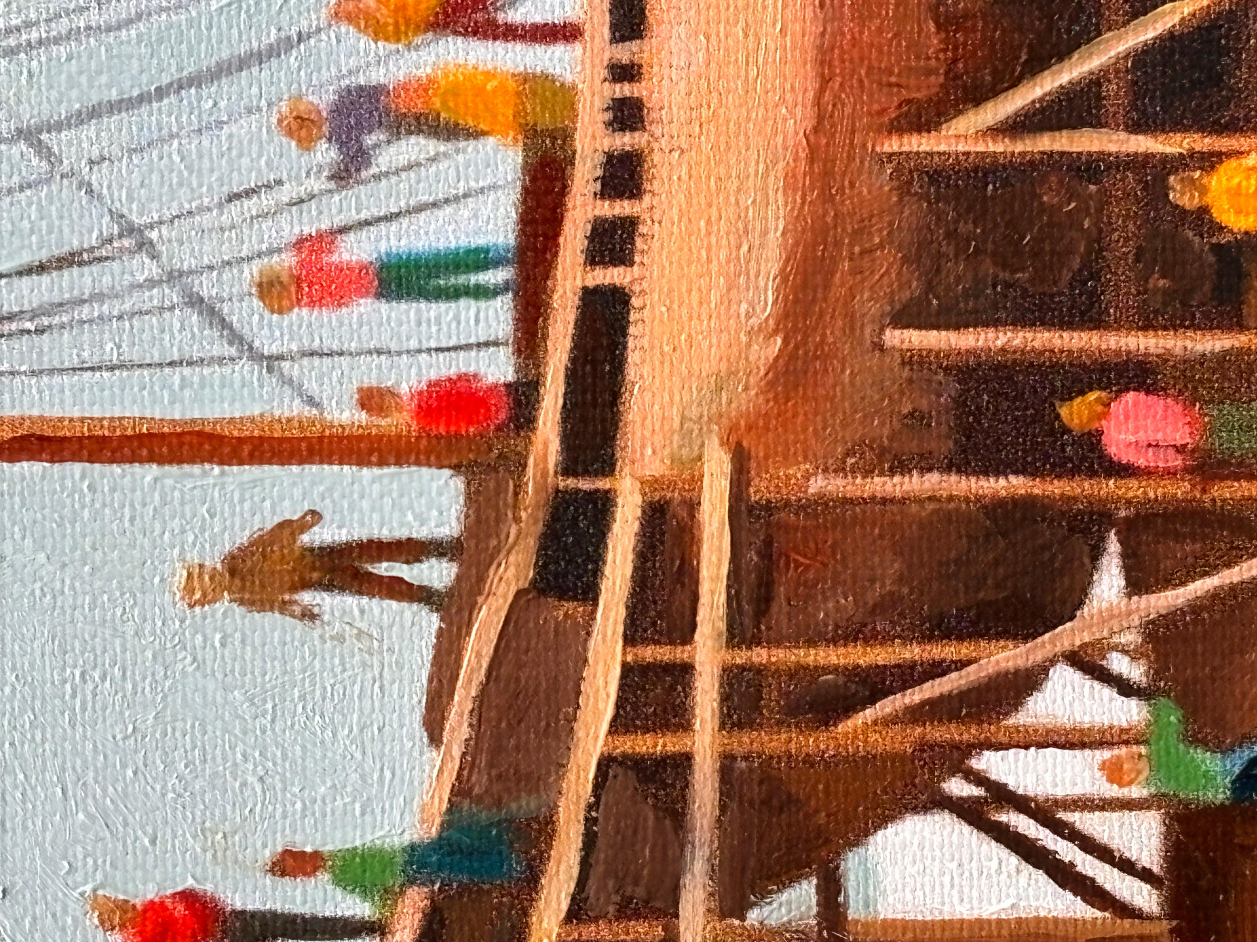 Come lo fanno, Pittura a olio - Still-Life Painting Grigio di Keith Thomson
