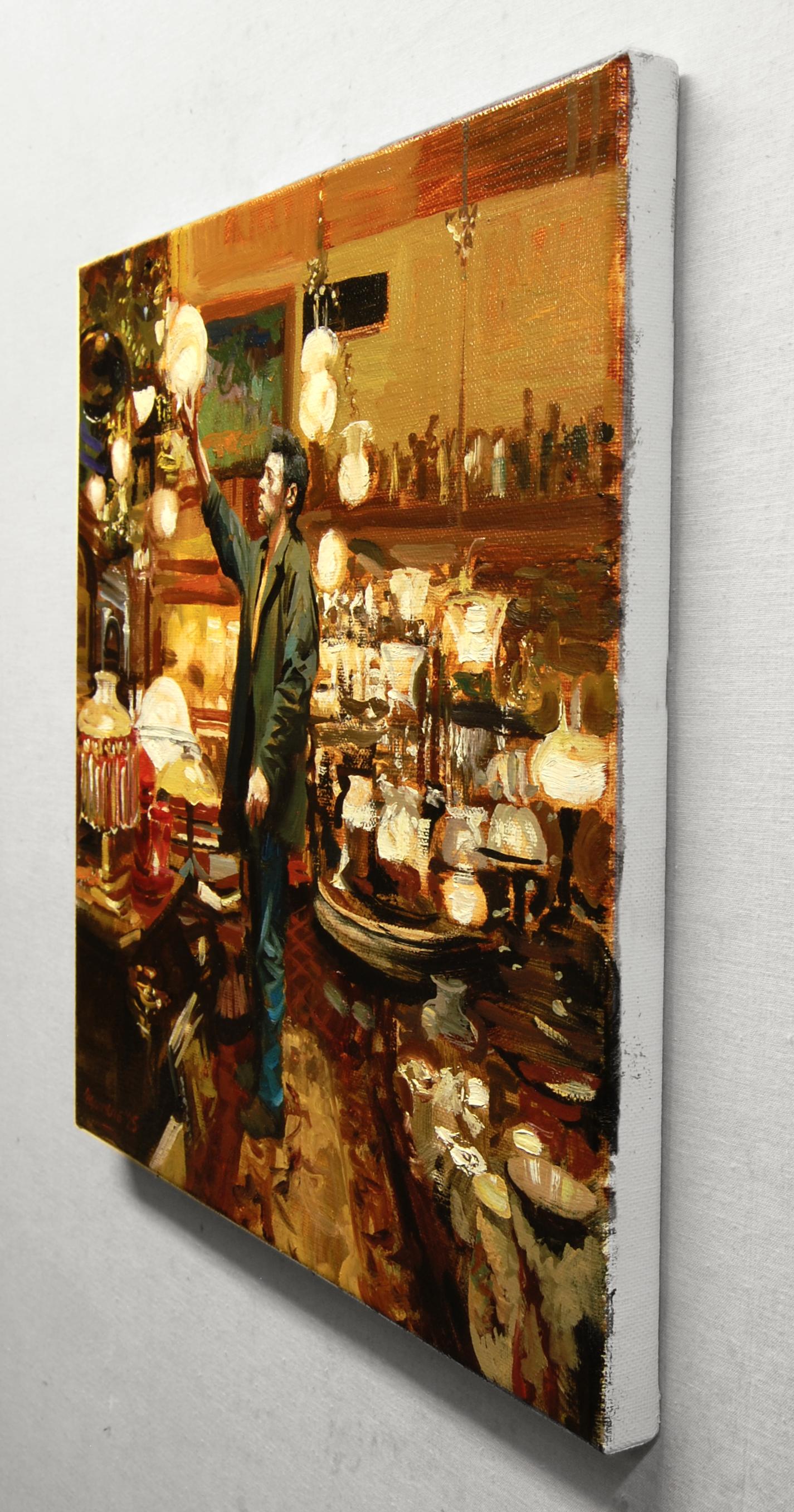 Illuminated Curiosities, Oil Painting - Impressionist Art by Onelio Marrero