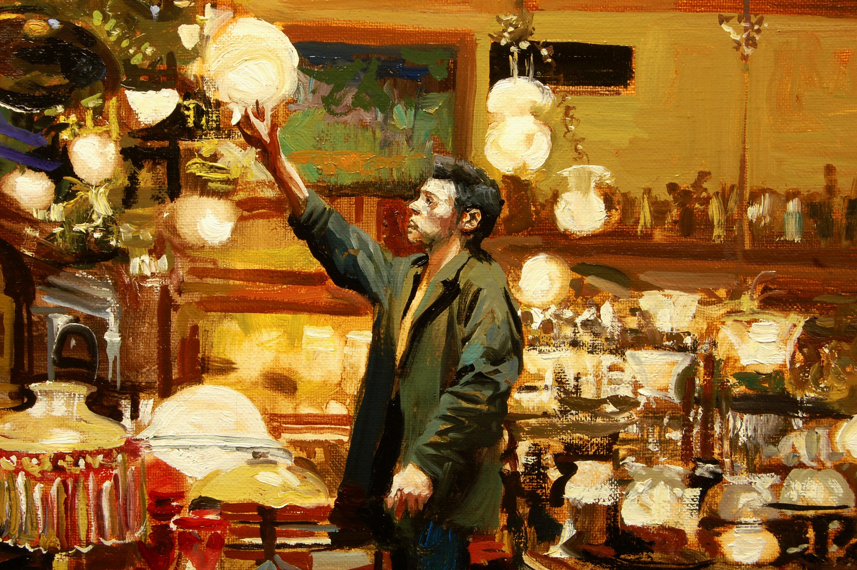 Illuminated Curiosities, Oil Painting For Sale 1