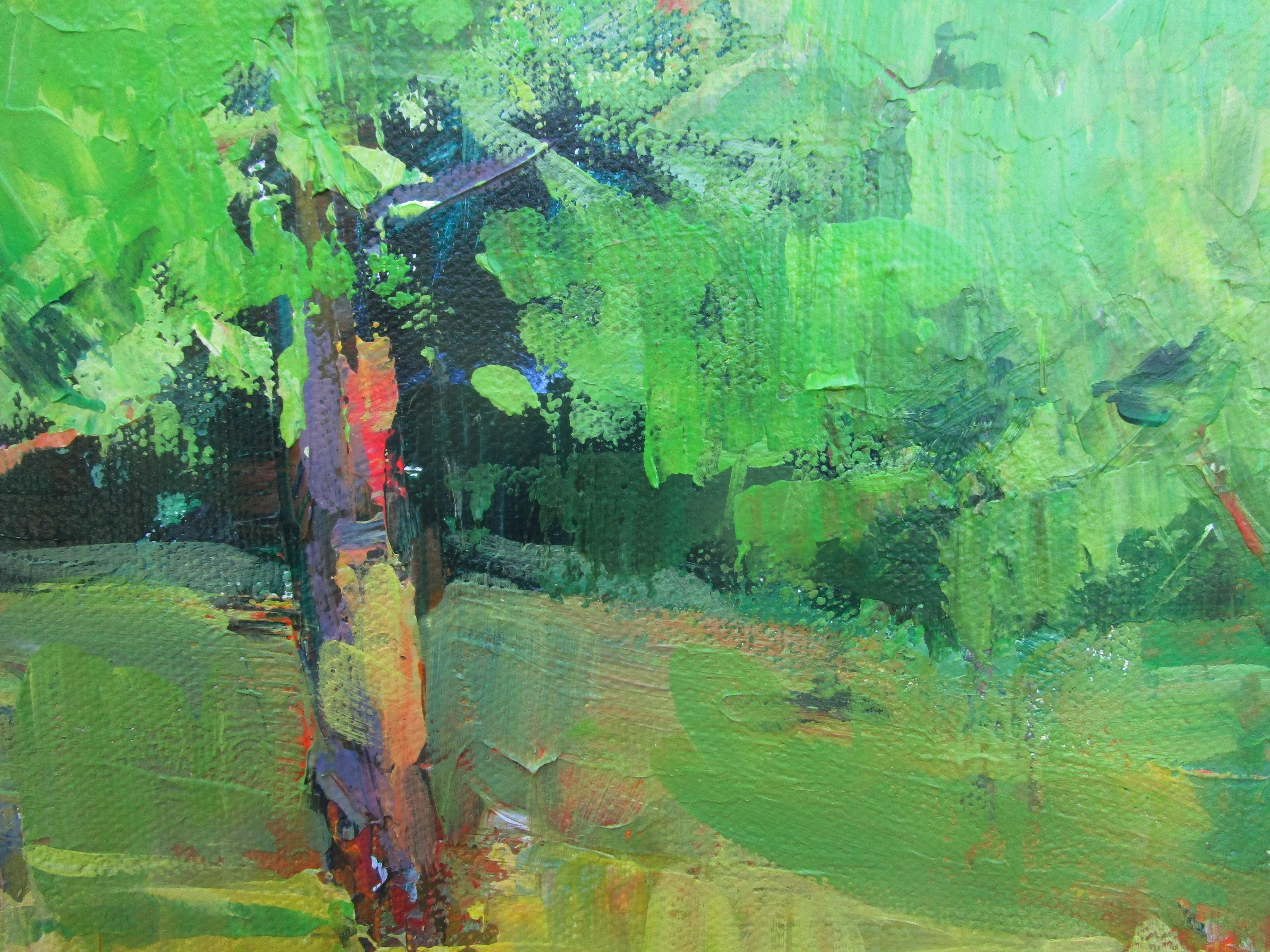 Trees in the Park, Original Painting For Sale 1